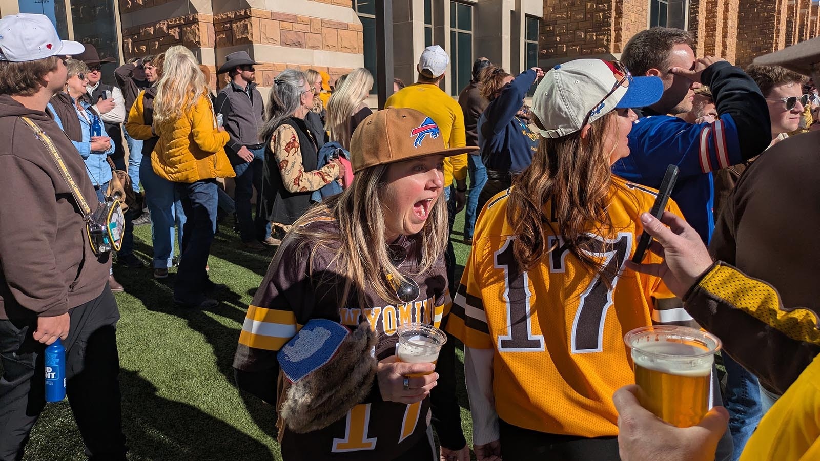 There was an extra buzz in the air before kickoff of Saturday's last home football game of the season, which featured the retirement of Josh Allen's No. 17 jersey at halftime, along with Allen returning to War Memorial Stadium for the first time since he was drafted into the NFL in 2018.