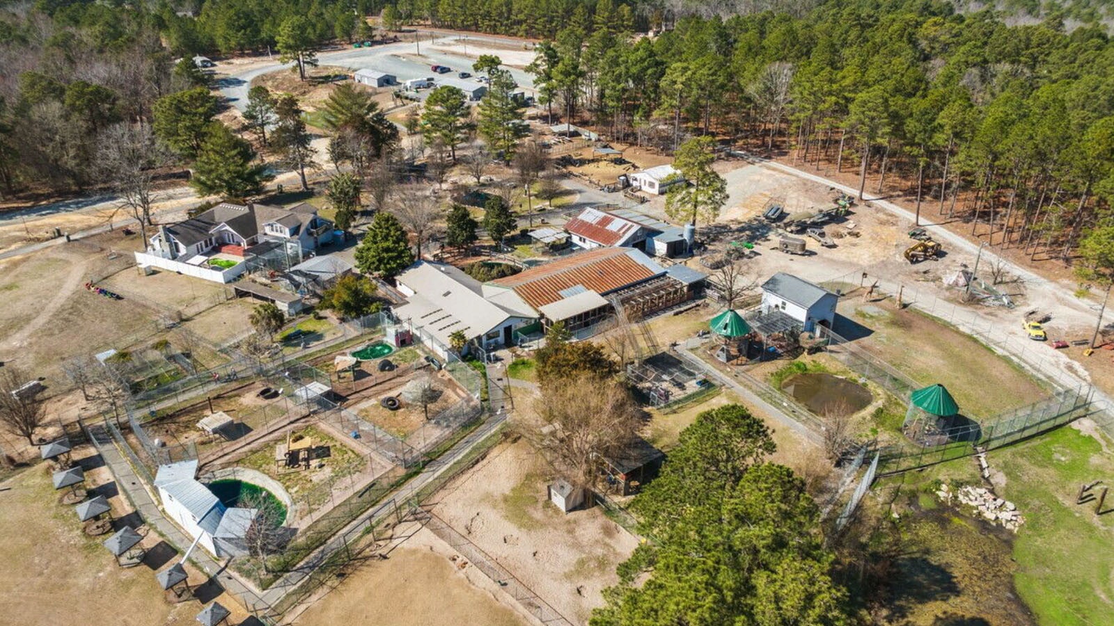 The 66-acre Aloha Safari Park in Harnett County, North Carolina, comes complete with everything a new zoo owner needs, including animals.