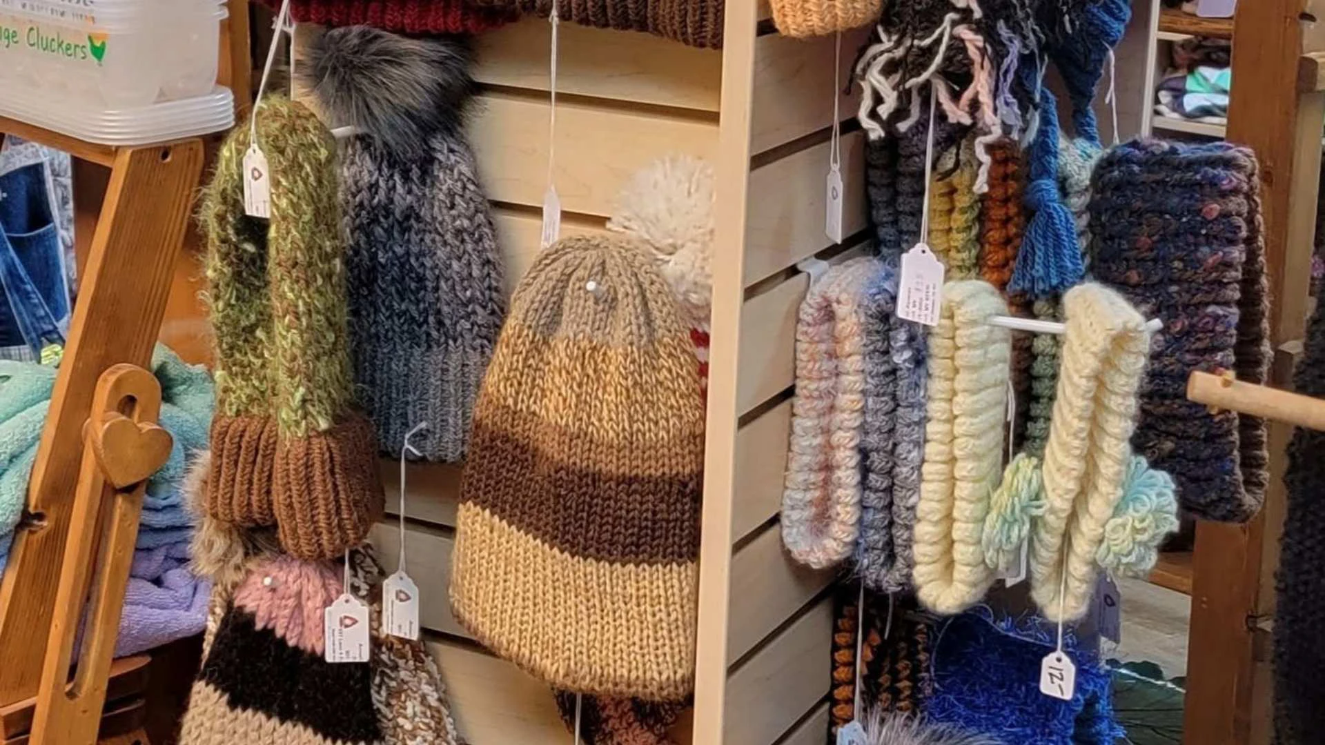 Hearworks in Powell sells many items made from Alpaca felt.