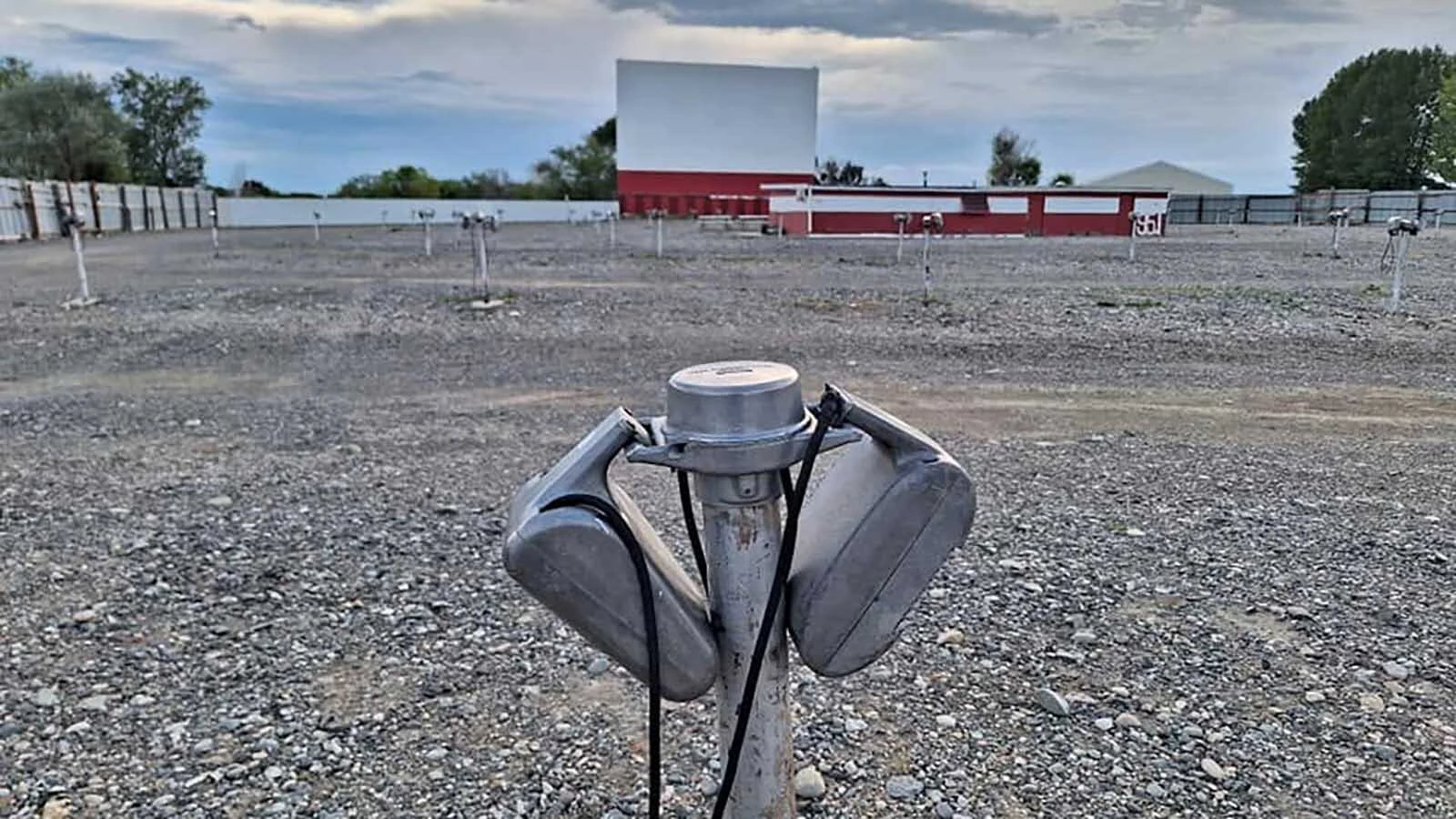 There are still original 1949 speakers in use at the American Dream Drive-In.
