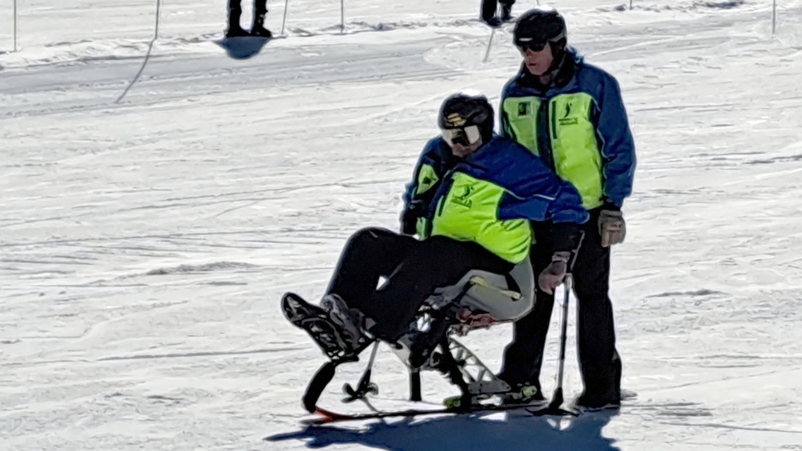 Karl Milner is an adaptive ski instructor and helps people who are physically challenged get on the slopes and ski.