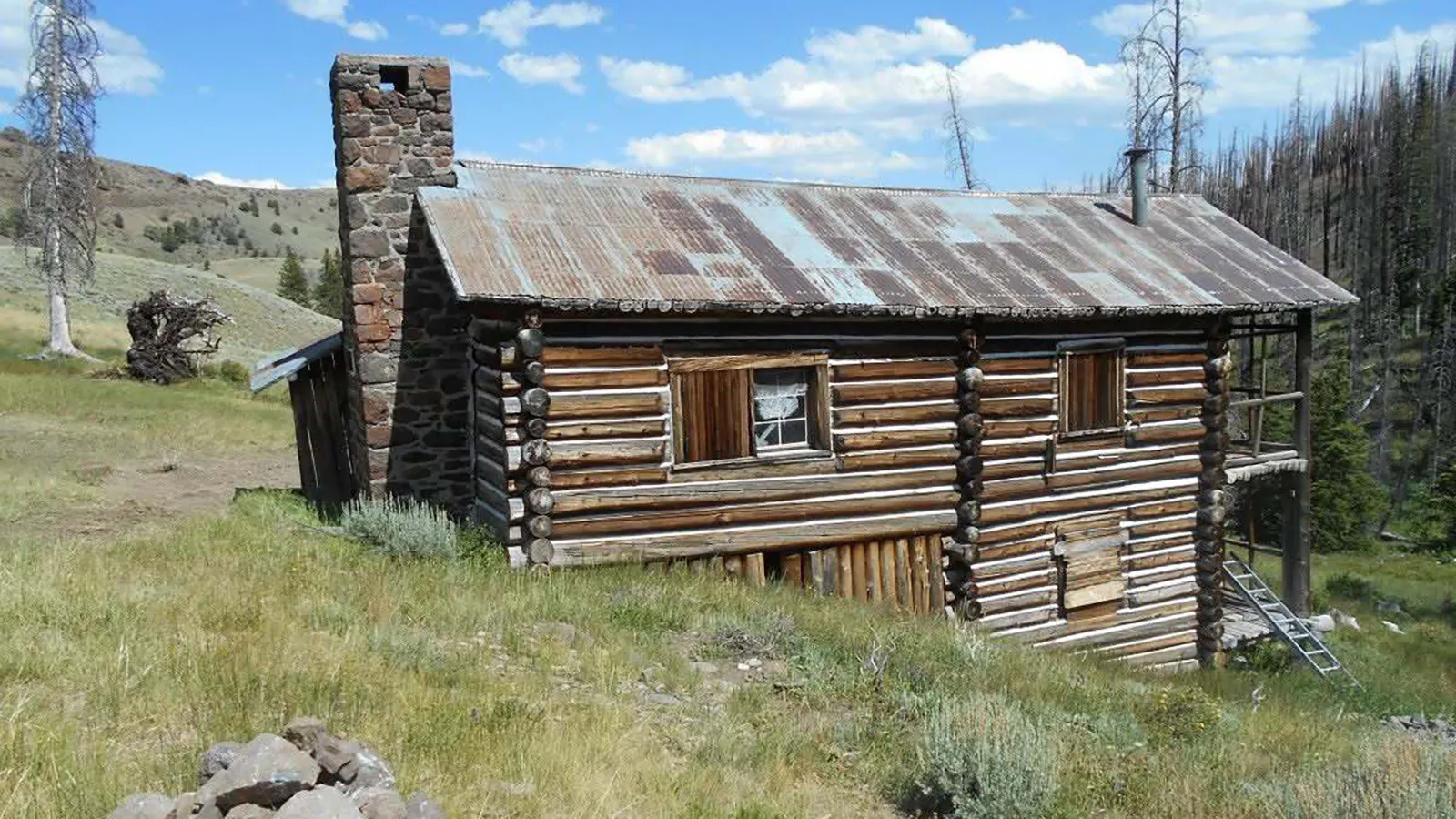 The historic Anderson Lodge in Wyoming's remote Shoshoni National Forest.