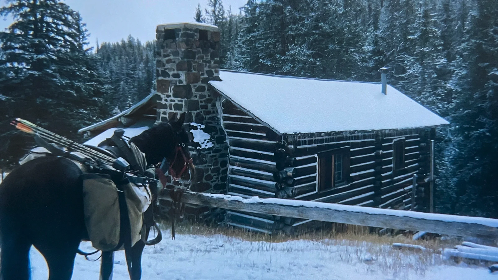 The historic Anderson Lodge in Wyoming's remote Shoshoni National Forest.