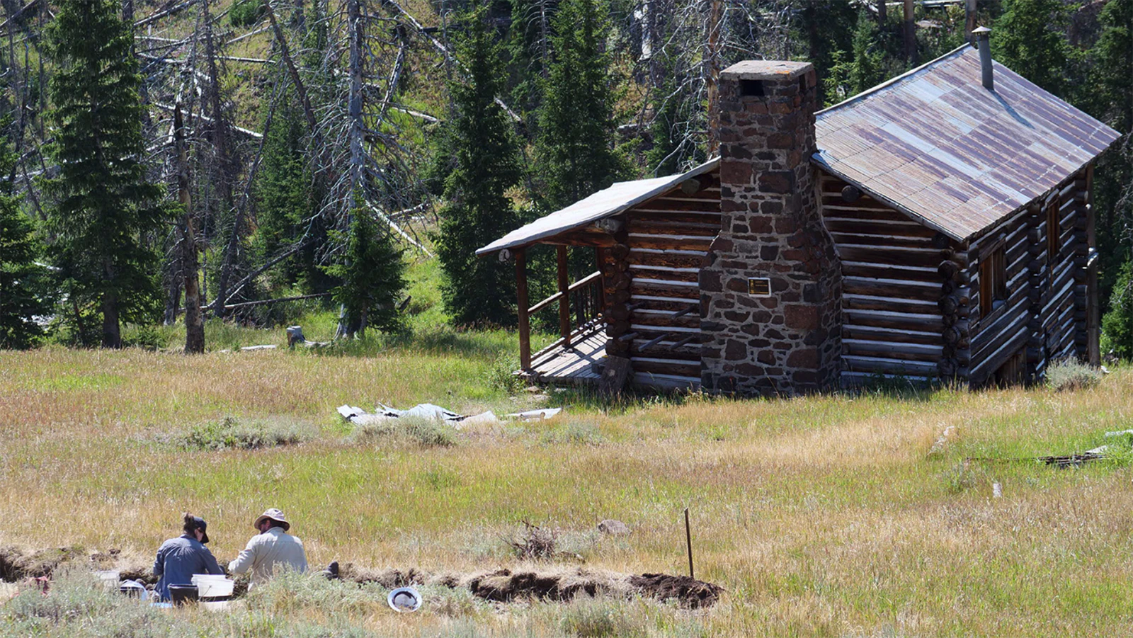 Anderson Lodge was built onto a hillside to serve as an artist studio for Abraham Archibald Anderson.