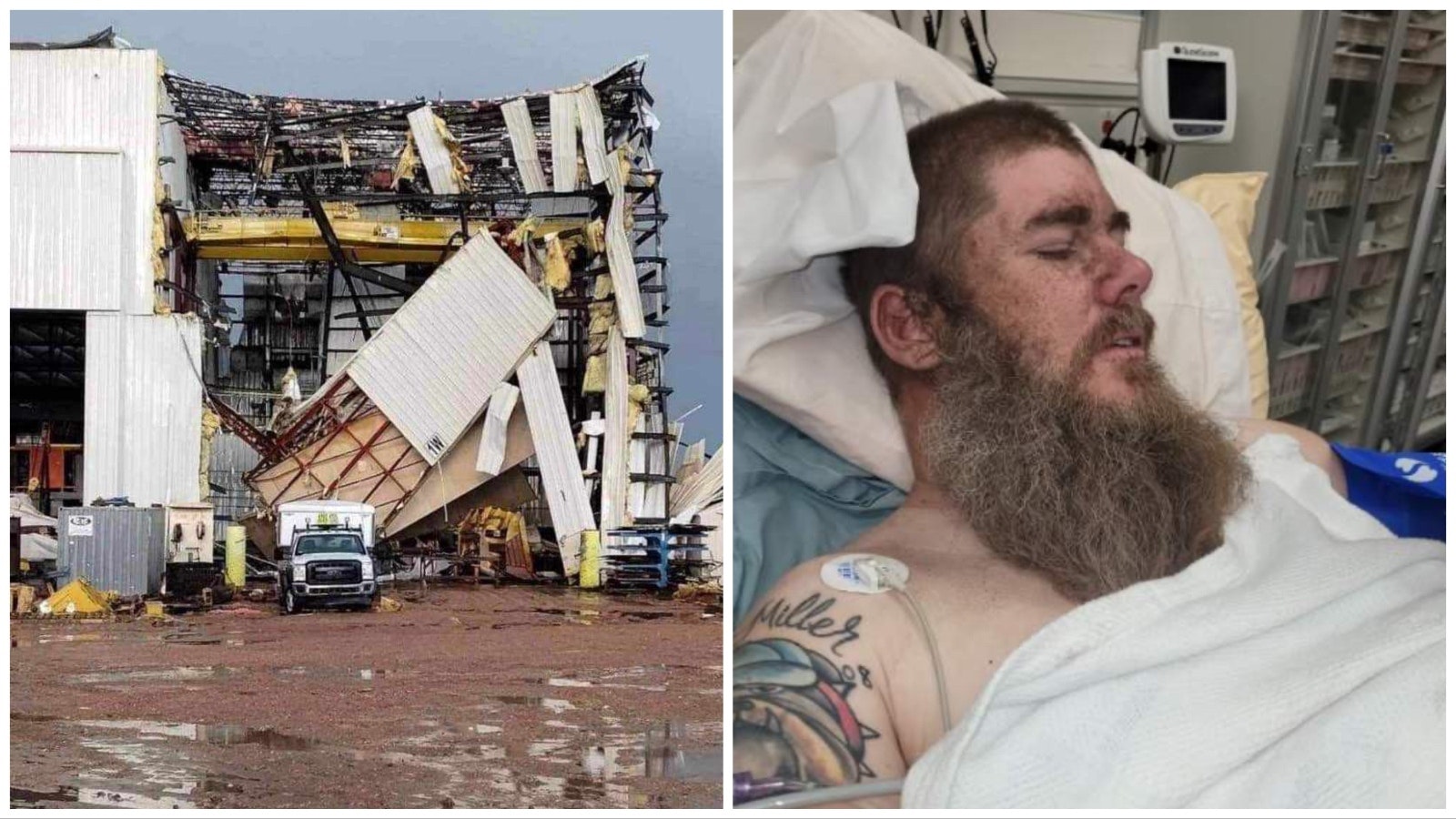 Andrew Gregory was in this warehouse building June 23 when a category EF2 tornado destroyed it at the North Antelope Rochelle coal mine in Wyoming. He lived to tell about the terrifying experience.