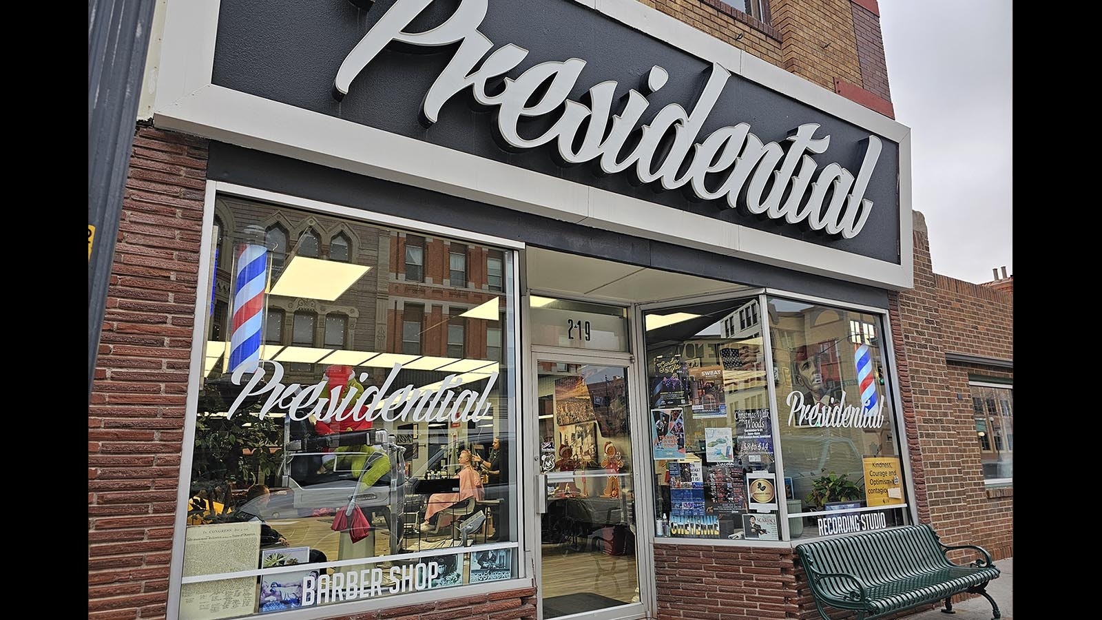 The Presidential Barbershop on West Lincolnway in Cheyenne.