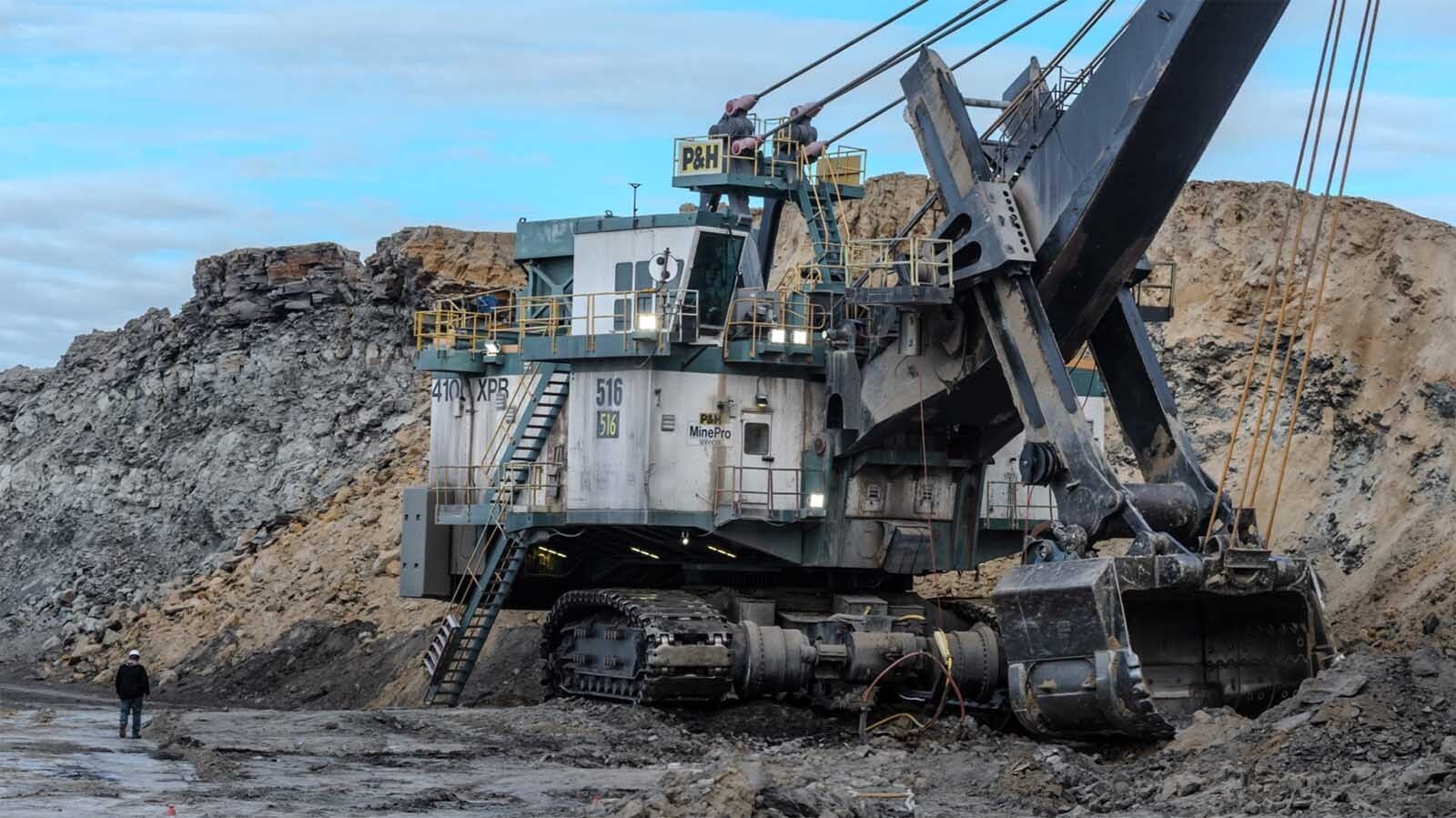 The antelope coal mine in Wyoming's Powder River Basin, operatied by Navajo Transitional Energy Company.
