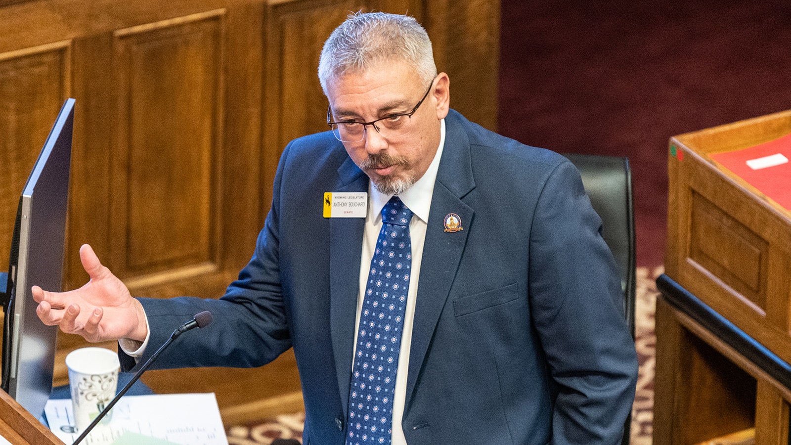 State Sen. Anthony Bouchard, R-Cheyenne, is politically opposite from Rep. Karlee Provenza, D-Laramie, but he's publicly supporting her free speech rights in the wake of a controversial social media post she shared.