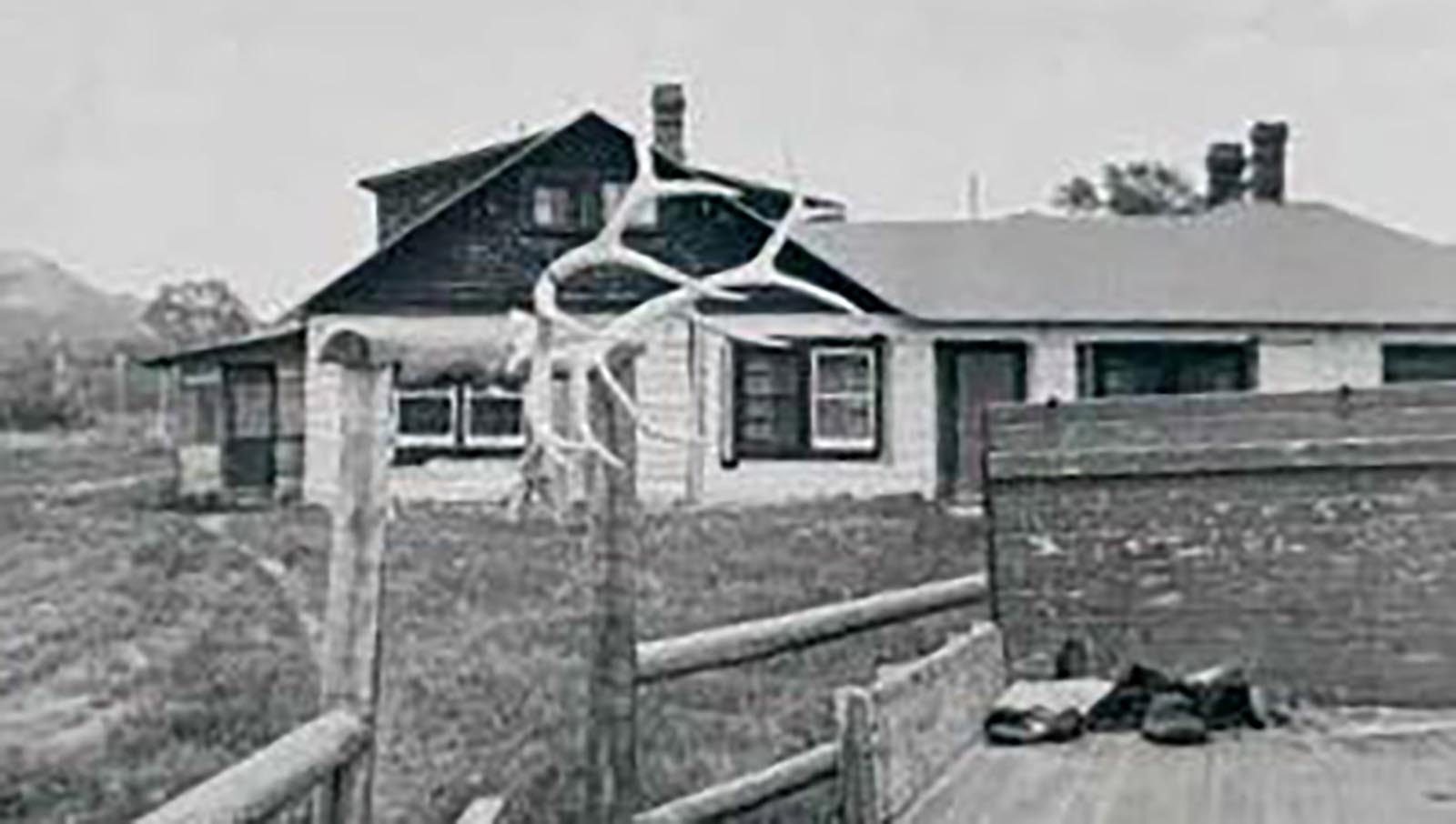 The Antlers Ranch took its name from a rack of antlers placed on a fence near was was called the "Red House."