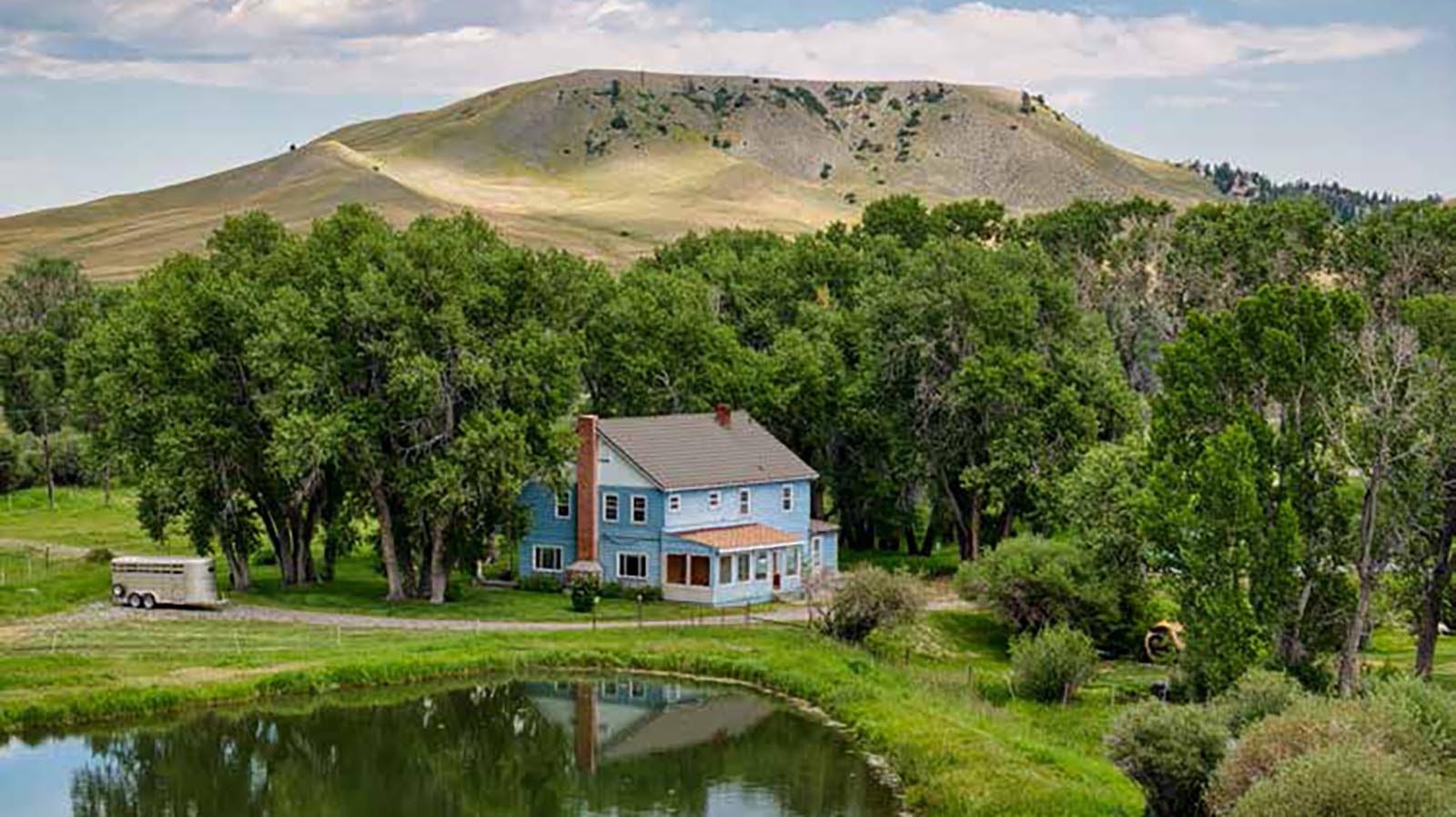 Along with a main house, there are a handful of other homes and residences on the Antlers Ranch.