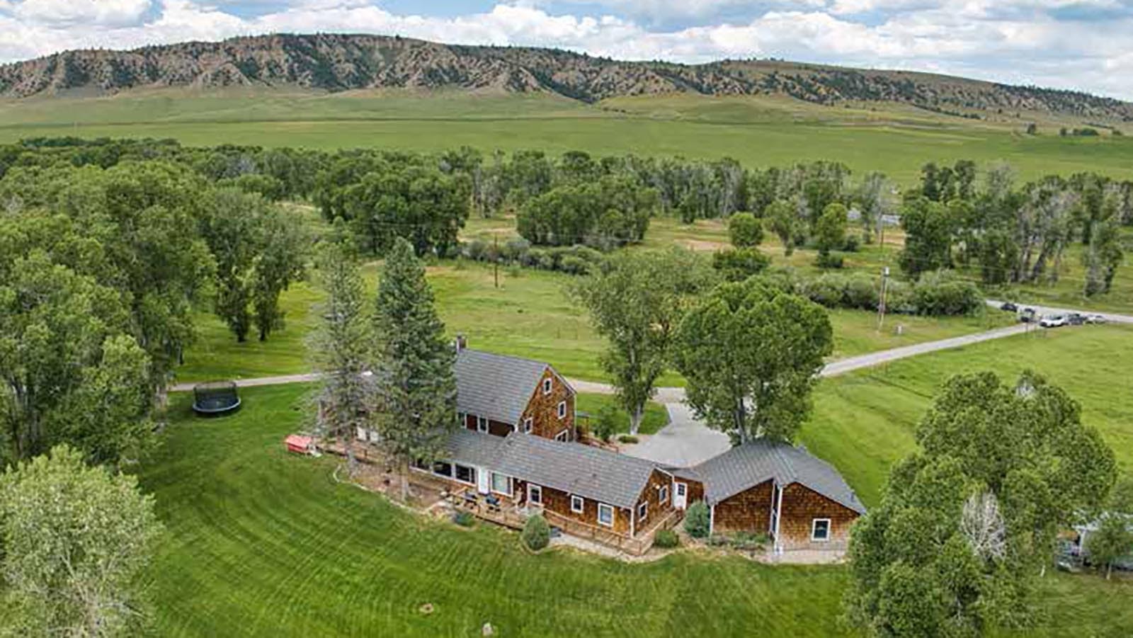 Along with a main house, there are a handful of other homes and residences on the Antlers Ranch.