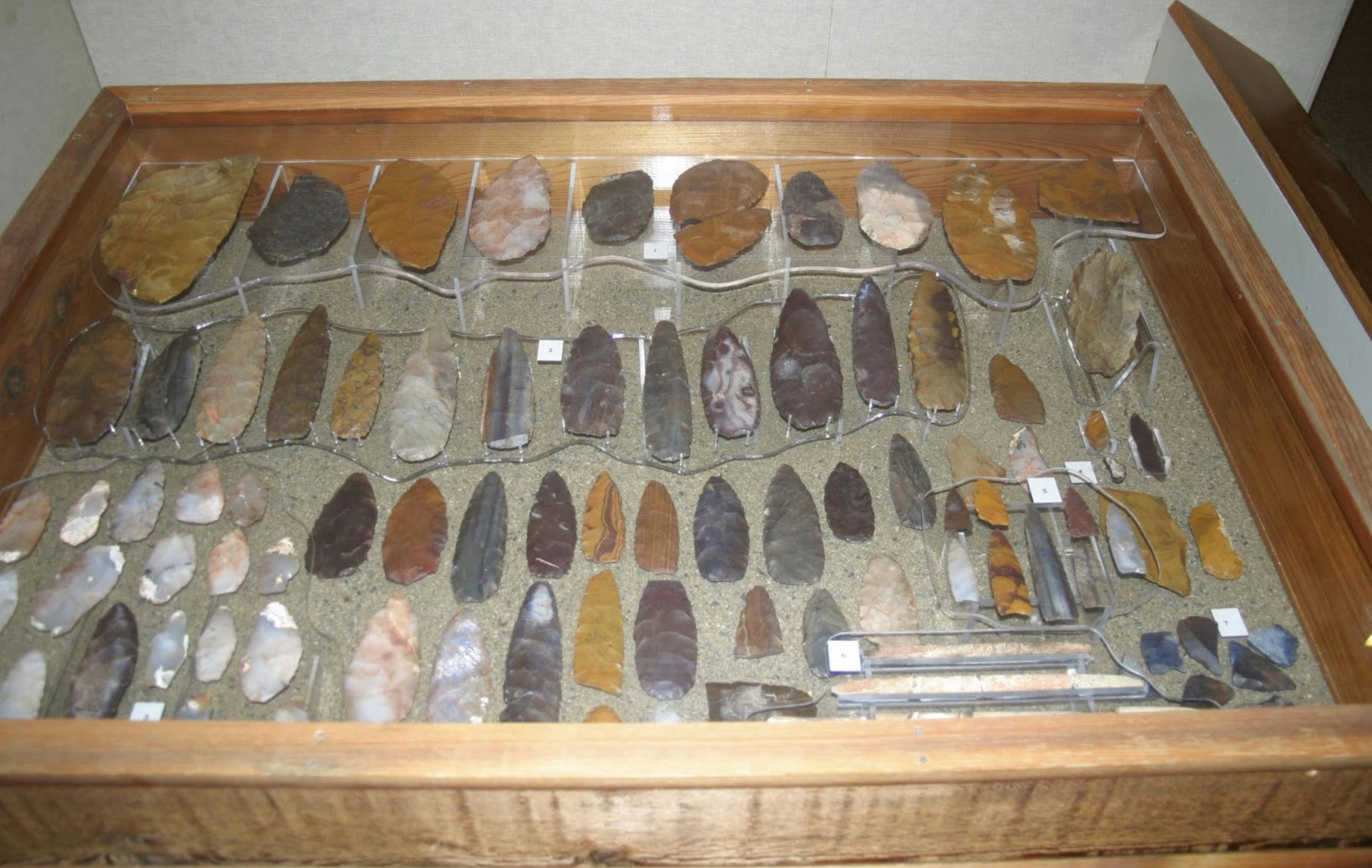 The Montana Historical Society has the privilege of exhibiting artifacts  of the Clovis culture, funerary objects of the Anzick Child.