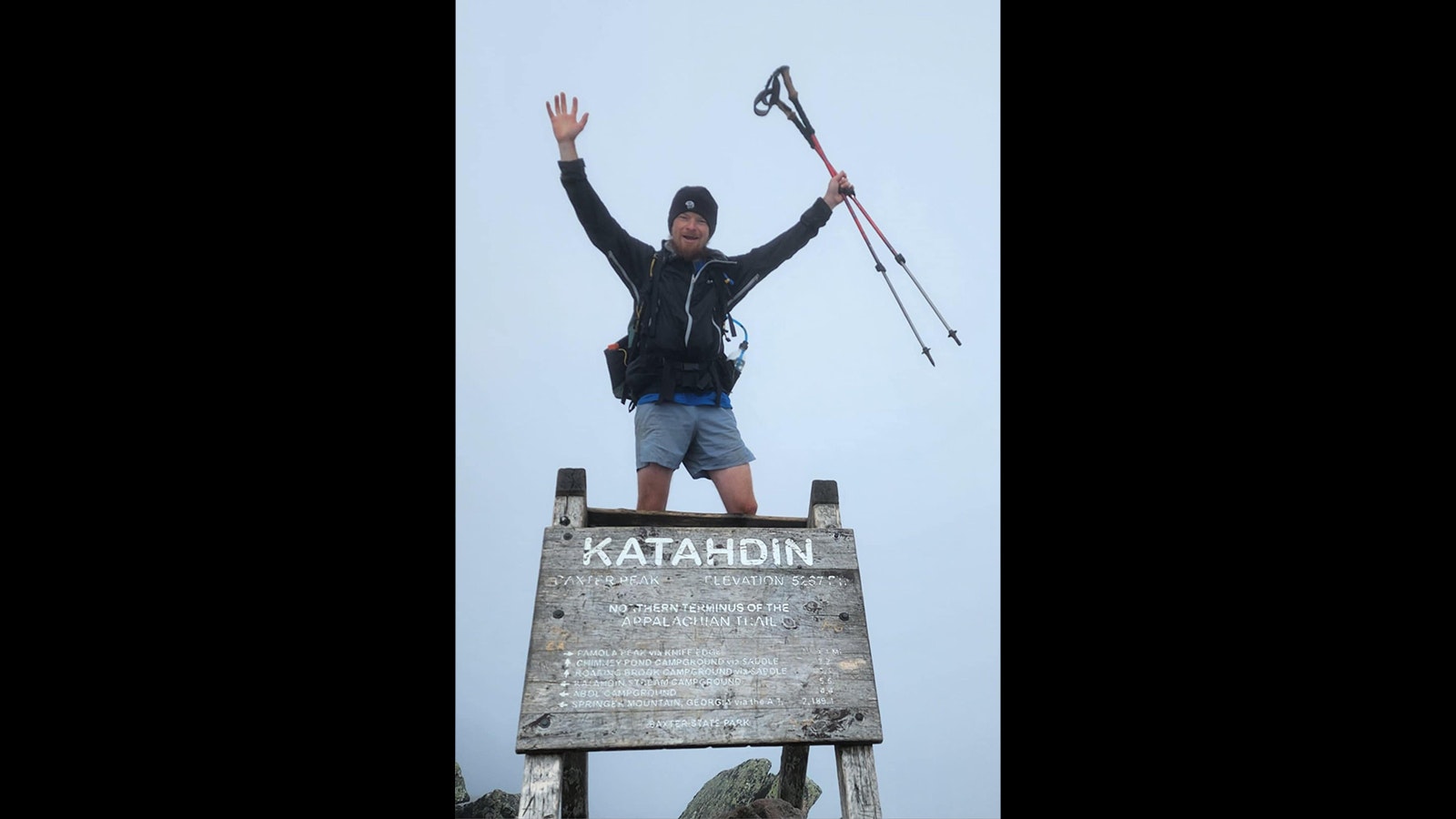 Jordan Thorn reached Katahdin, the end of the Appalachian Trail, on Oct. 6. Located in Main it was the end of the five-month journey that began in Georgia.