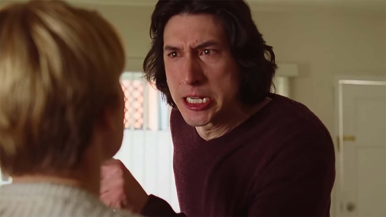 A screenshot from the arument scene in "Marriage Story."