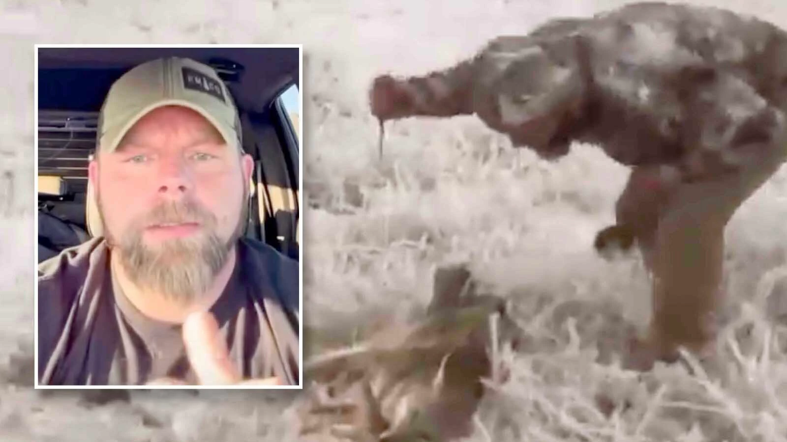 A Wyoming man named Aron Snyder confirms he’s the person seen tossing, kicking and stabbing a coyote in a video. The video is “a very bad optic,” he says while apologizing in a weekend social media post.