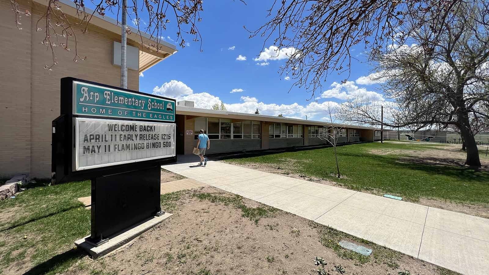 Arp Elementary School in Cheyenne sits vacant and crumbling after being deemed unfit to house students anymore after it was found to be infested with vermin and sewage.