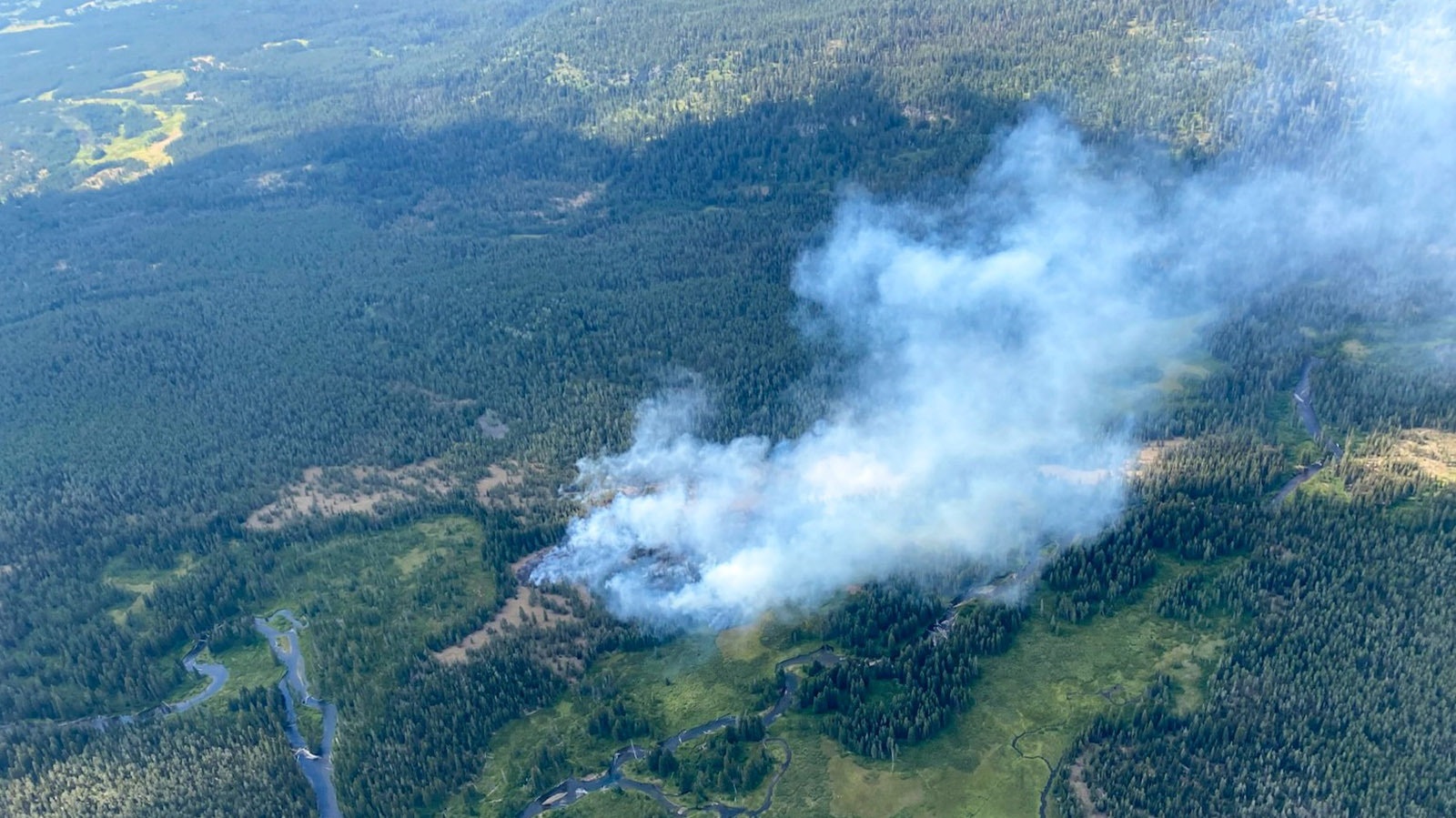 The Ash Fire in Yellowstone National Park is still listed as "active" and was sparked by lightning.