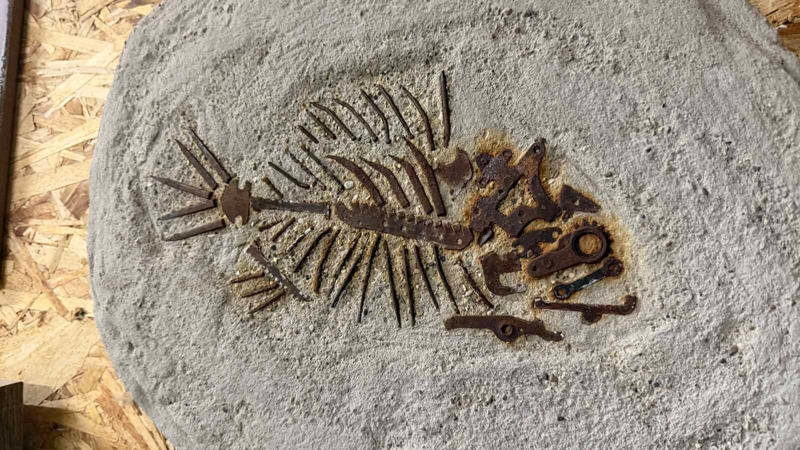 Visual artist Calvin "Cal" Fulfer has spent over a decade repurposing material into his art. The result has been an eclectic collection of petroglyph fish made of old typewriting parts to Styrofoam blocks to create an Egyptian entrance. 