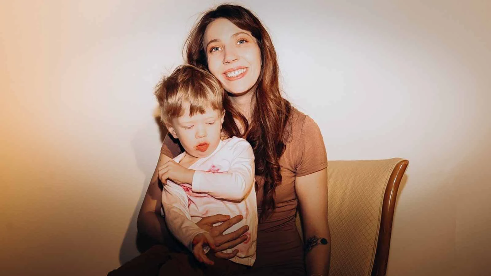 Ashley Rose Jackson holds her young son, Will.