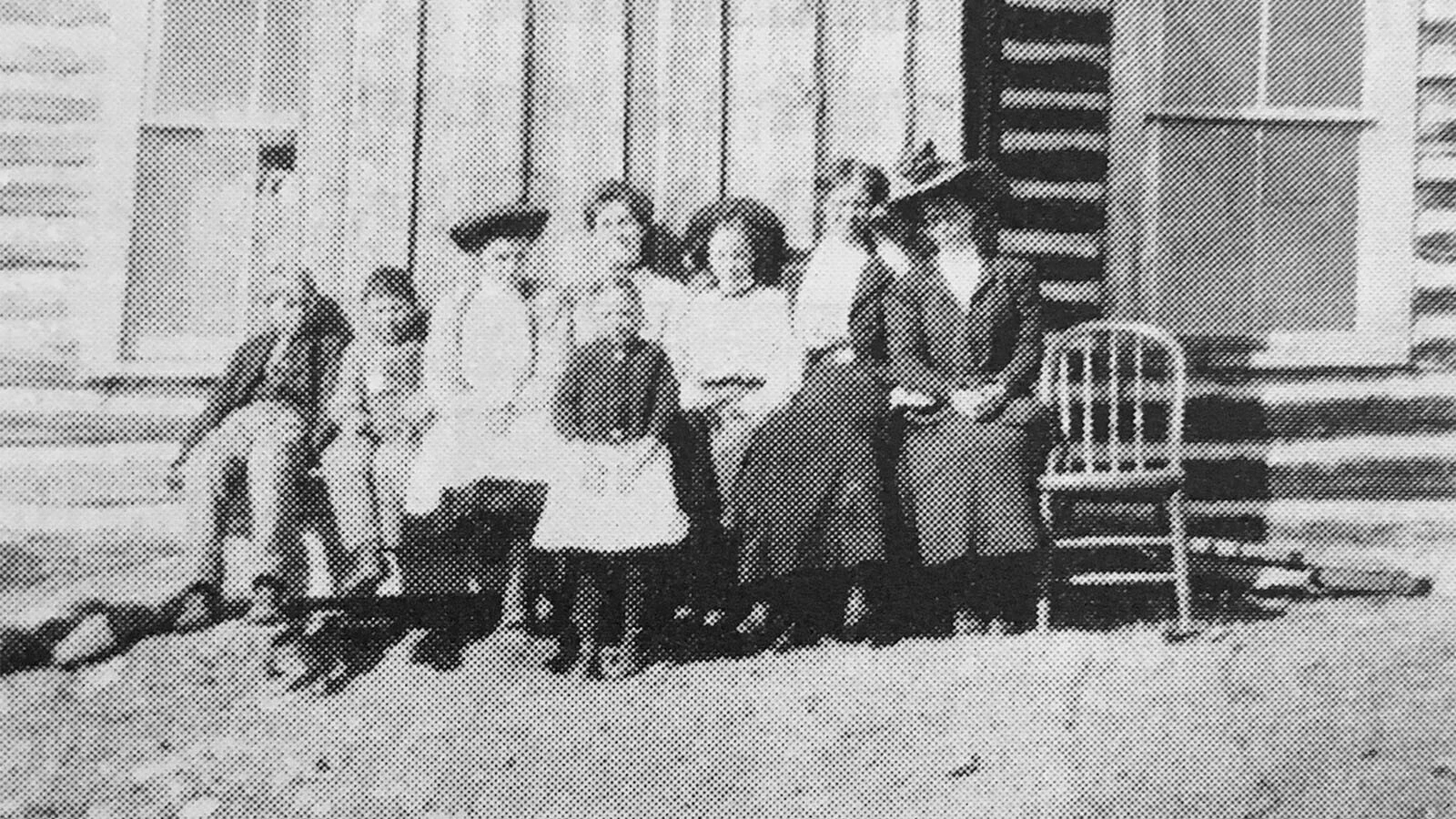 Atlantic City was a Wyoming gold rush boom town that drew fortune-seekers from all over. Deadly winters and dangerous work made for a tough life that raised generations of even tougher kids — a legacy that still defines the town. Kids outside the Hill School in an undated photo.