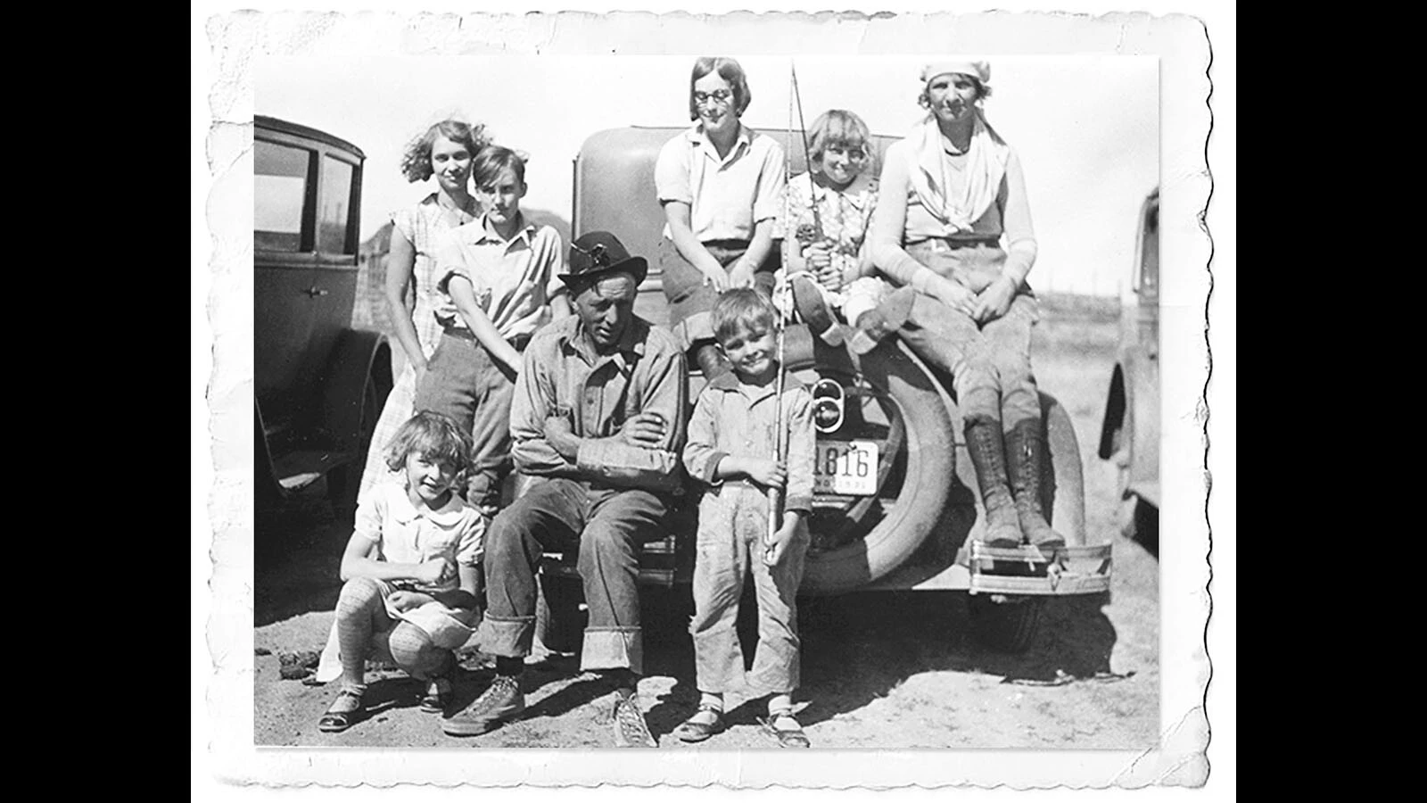 Atlantic City was a Wyoming gold rush boom town that drew fortune-seekers from all over. Deadly winters and dangerous work made for a tough life that raised generations of even tougher kids — a legacy that still defines the town. Dot Down, Betty Carpenter, Maud Lee, unknown, and Edna, Marguerite, Pete and Wally Carpenter on a fishing trip in a photo from the Gaylin Carpenter Collection.