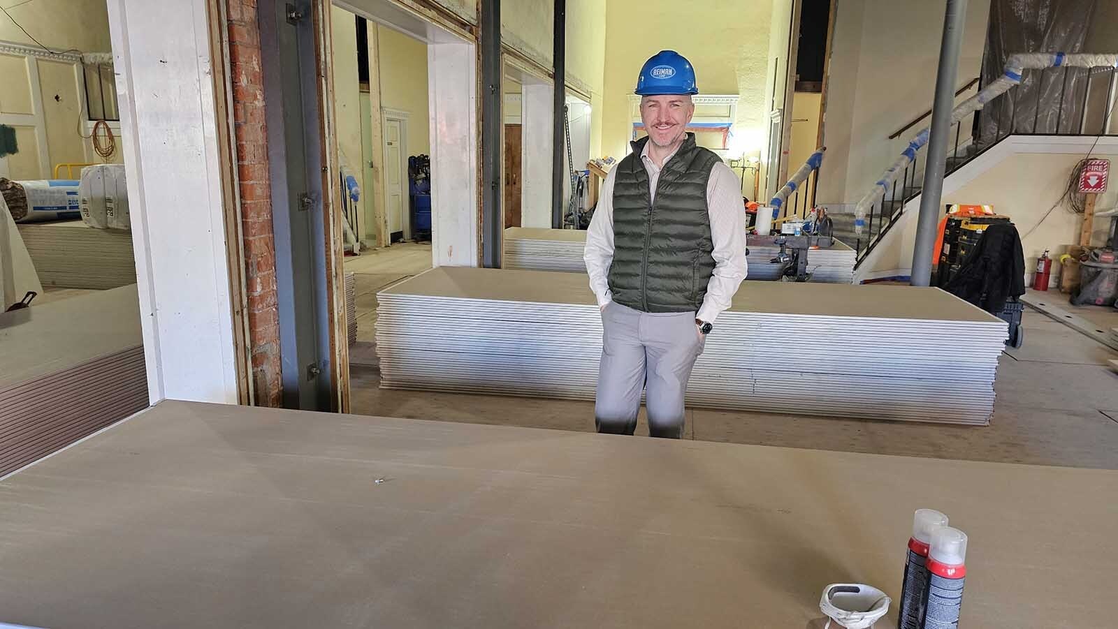 Travis Kirchhefer is president of the board for Cheyenne Little Theatre Players. He's hopeful that the facility will be ready in time for Valentine’s Day
