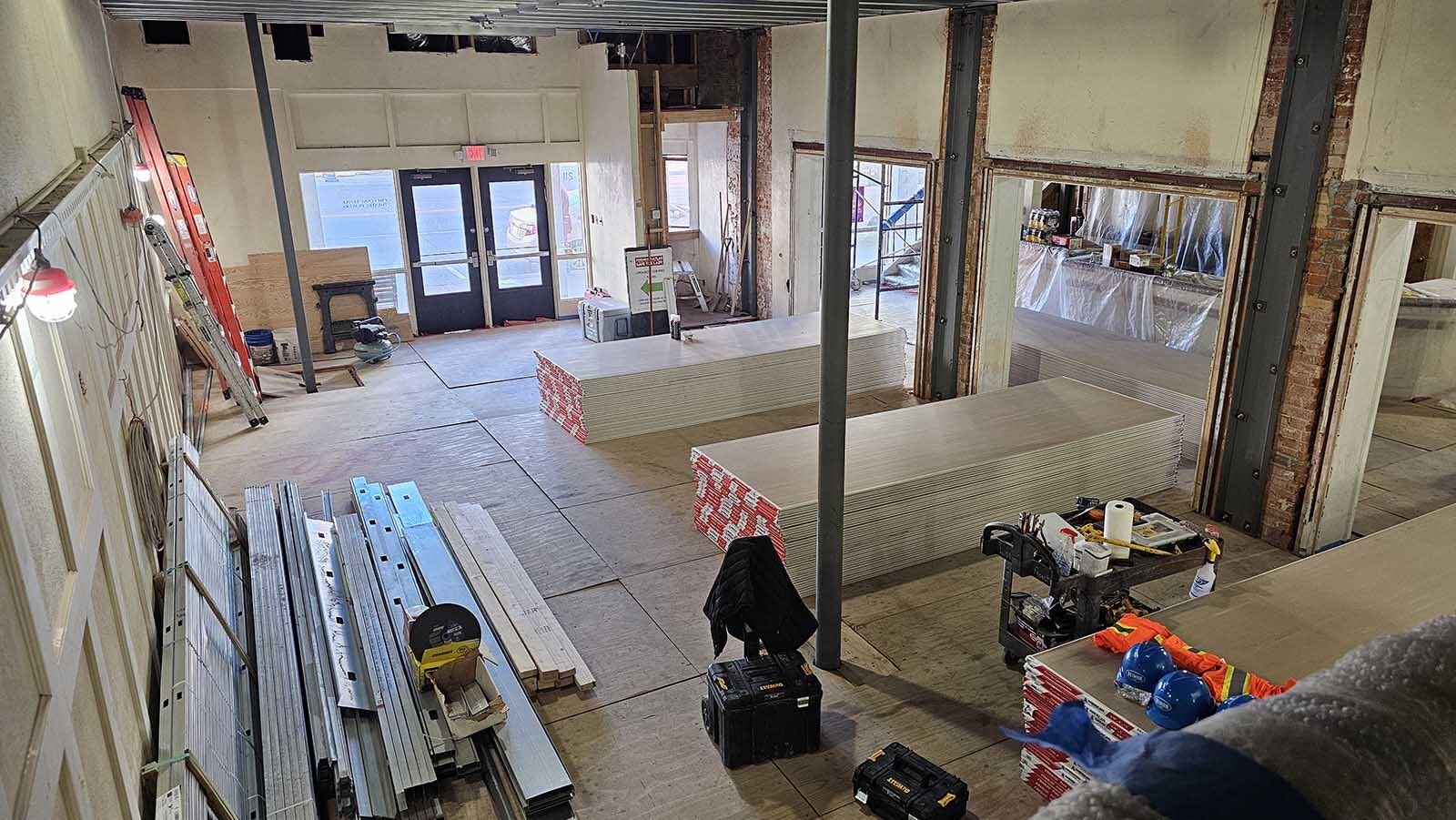 Structural repairs inside the Atlas Theatre are nearing completion. The hope is the facility will be ready in time for Valentine’s Day.