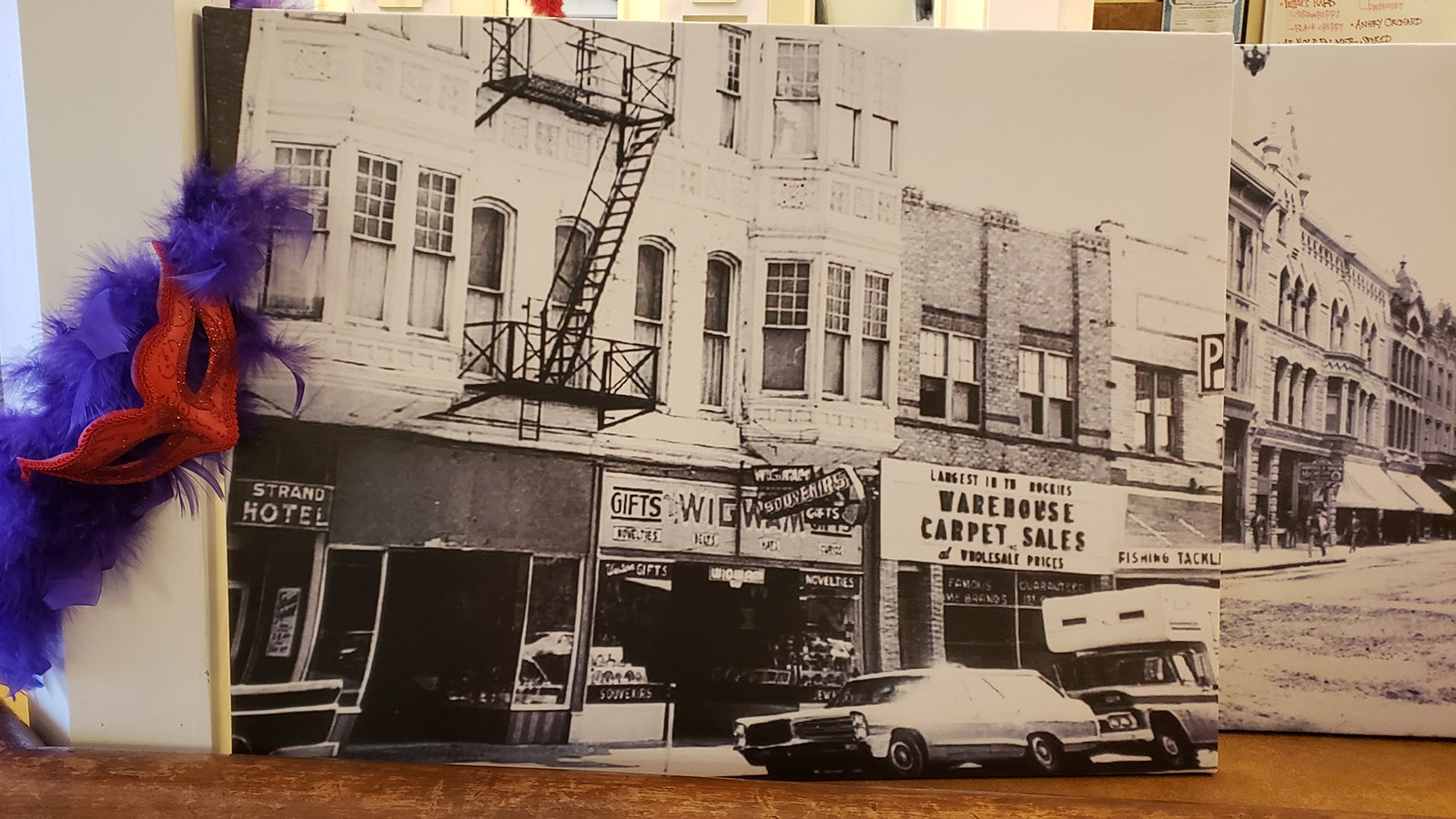 A picture of what the Atlas Theatre used to look like before the fire escape was taken down.