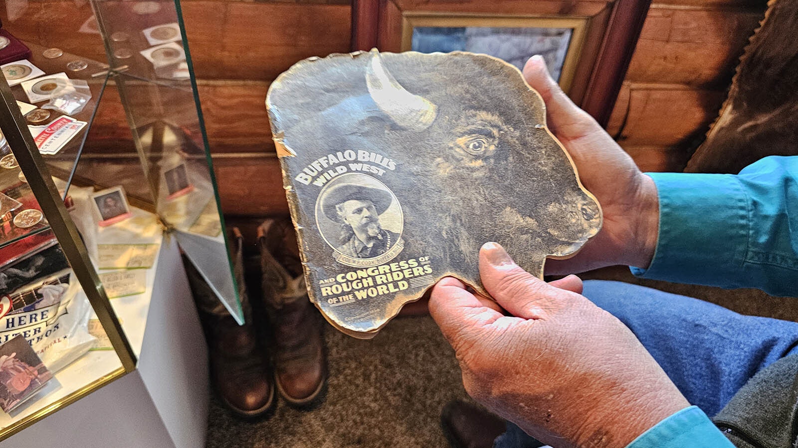 This 1898 Buffalo Bill Cody Wild West Show program is among historical artifacts Dave Stephens has found and collected over the years.