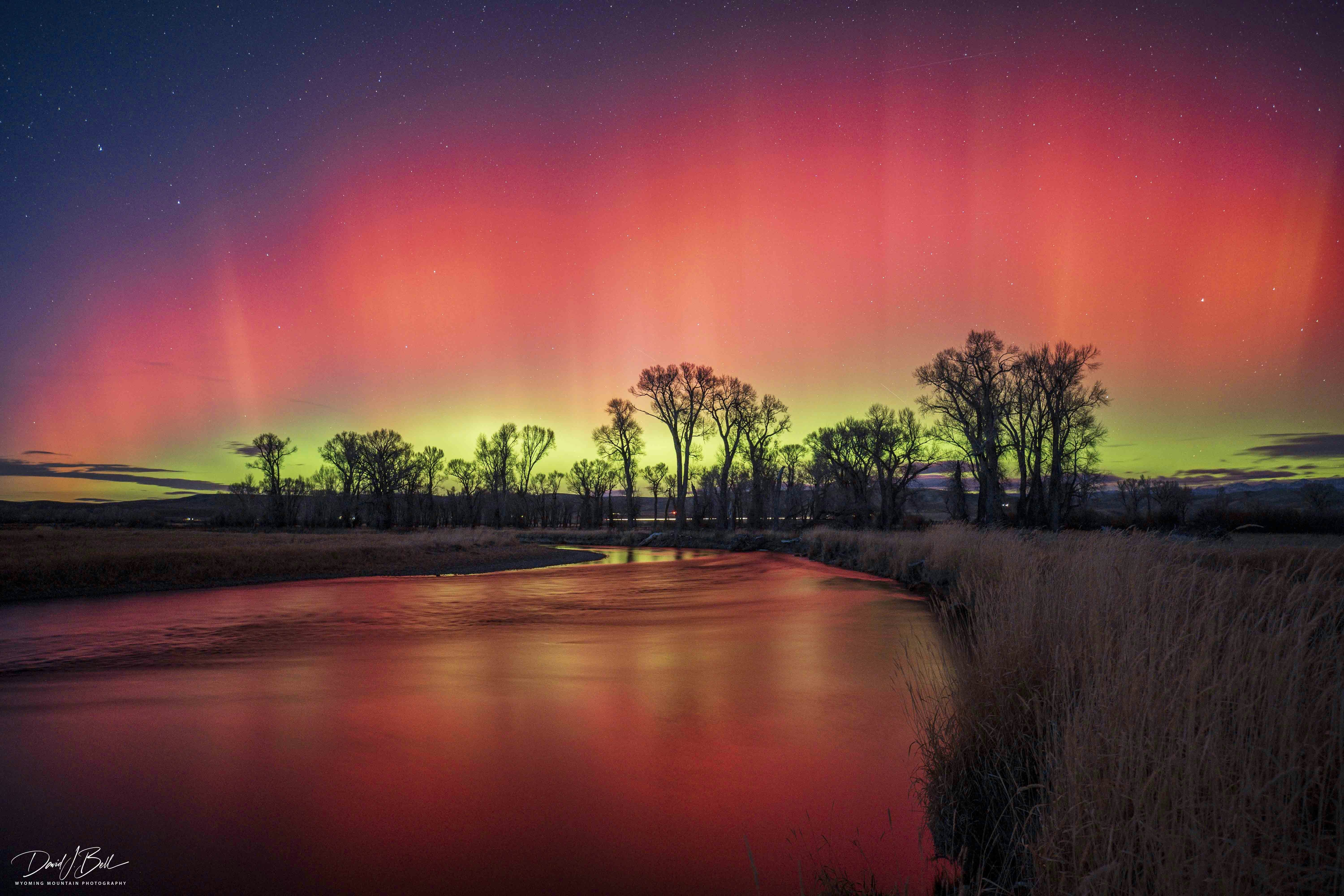 A night of intensely colorful auroras put on a show over Wyoming and much of the Northern Hemisphere Tuesday night. They were so powerful that even photographers with decades of experience capturing auroras say they were the “best ever” seen in Wyoming.