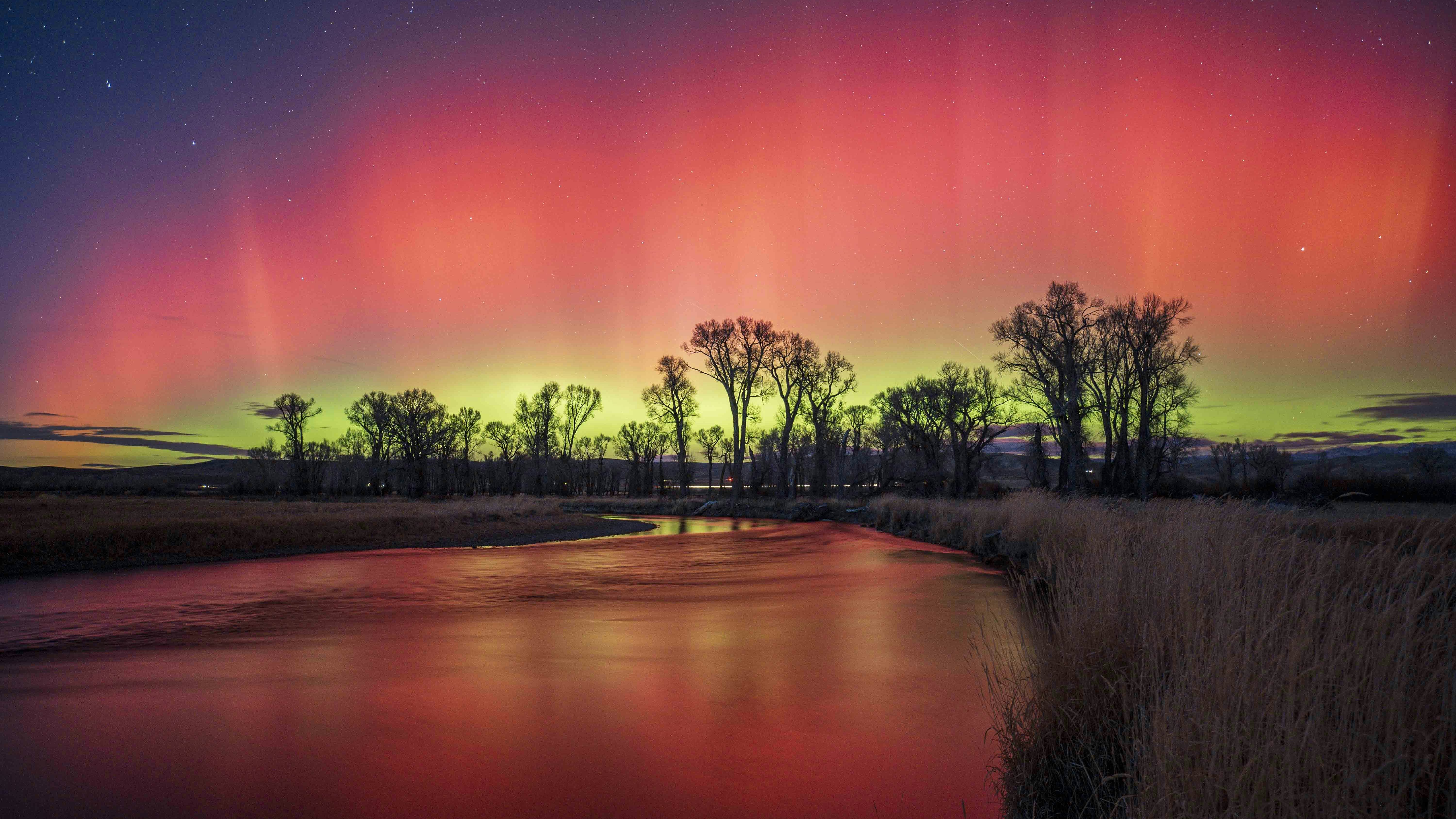 A night of intensely colorful auroras put on a show over Wyoming and much of the Northern Hemisphere Tuesday night. They were so powerful that even photographers with decades of experience capturing auroras say they were the “best ever” seen in Wyoming.