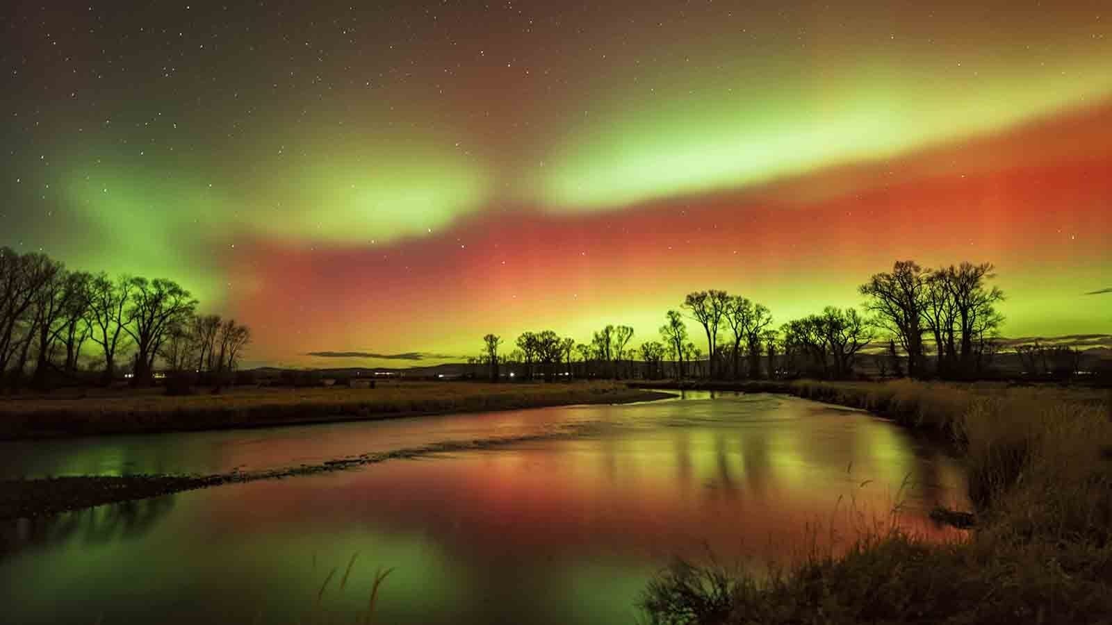 A spectacular aurora was dubbed one of the best ever seen in Wyoming last November.