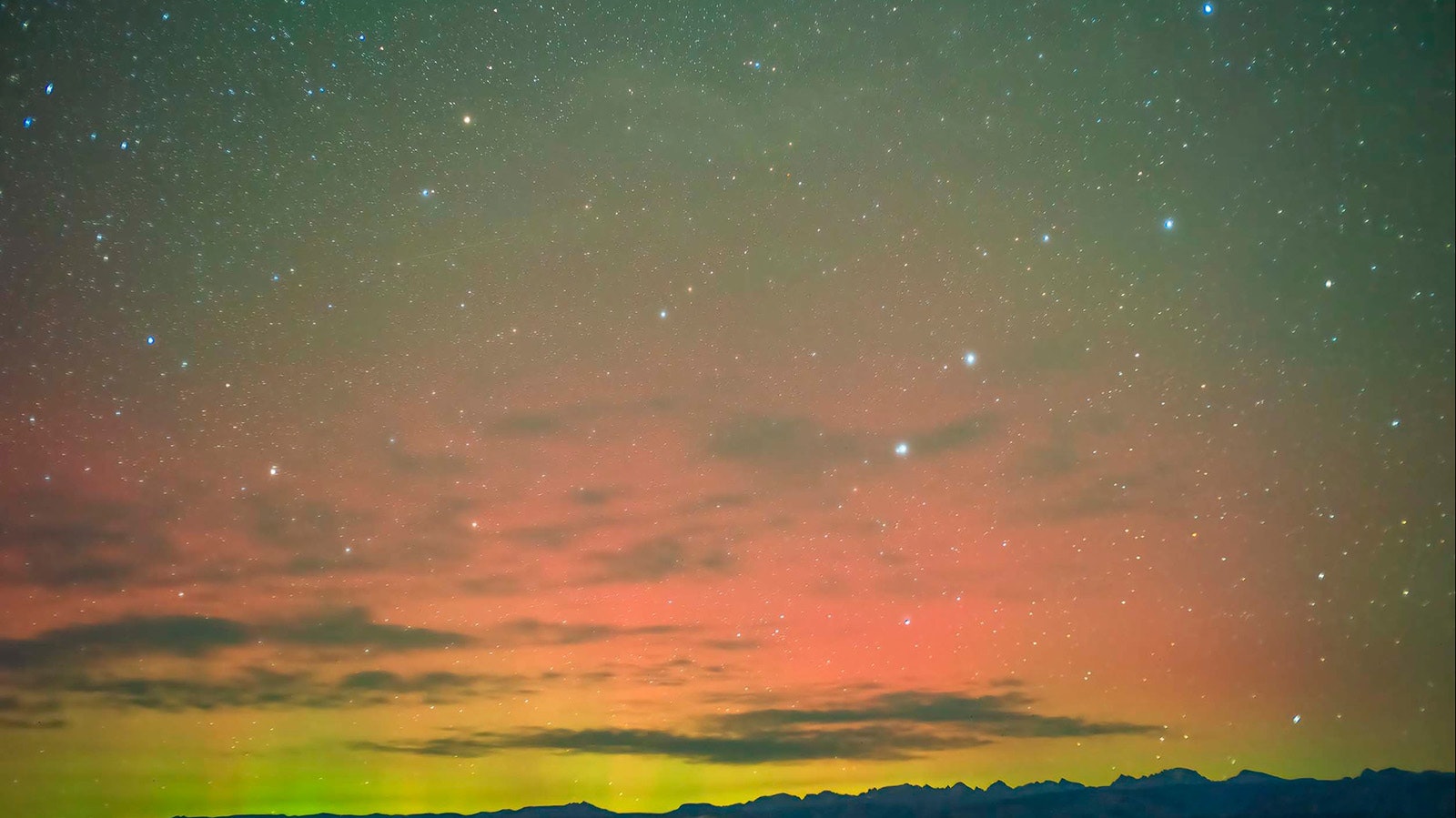 Wyoming photographer Dave Bell captured some stunning images of Saturday's surprise aurora borealis.