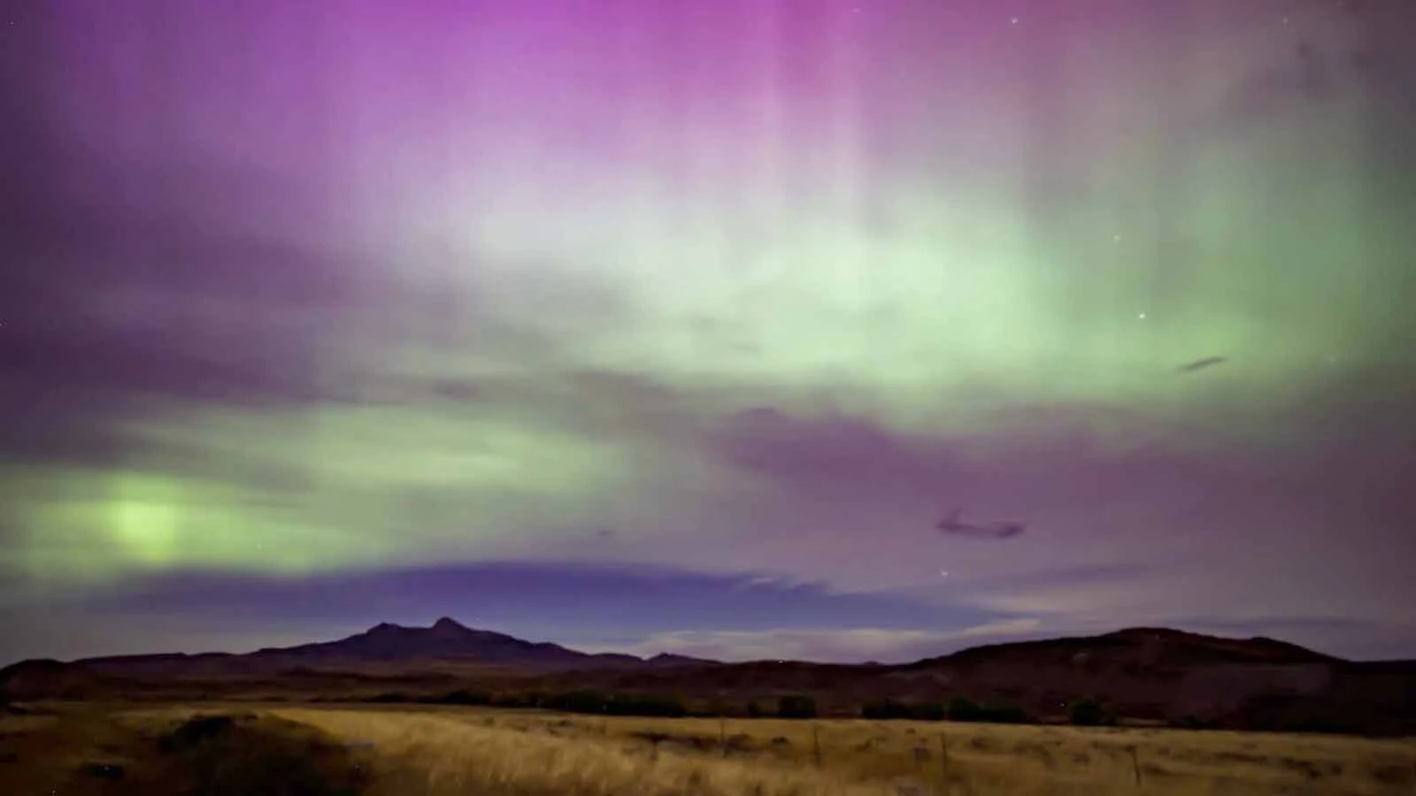 An aurora over Cody on Oct. 10, 2024.