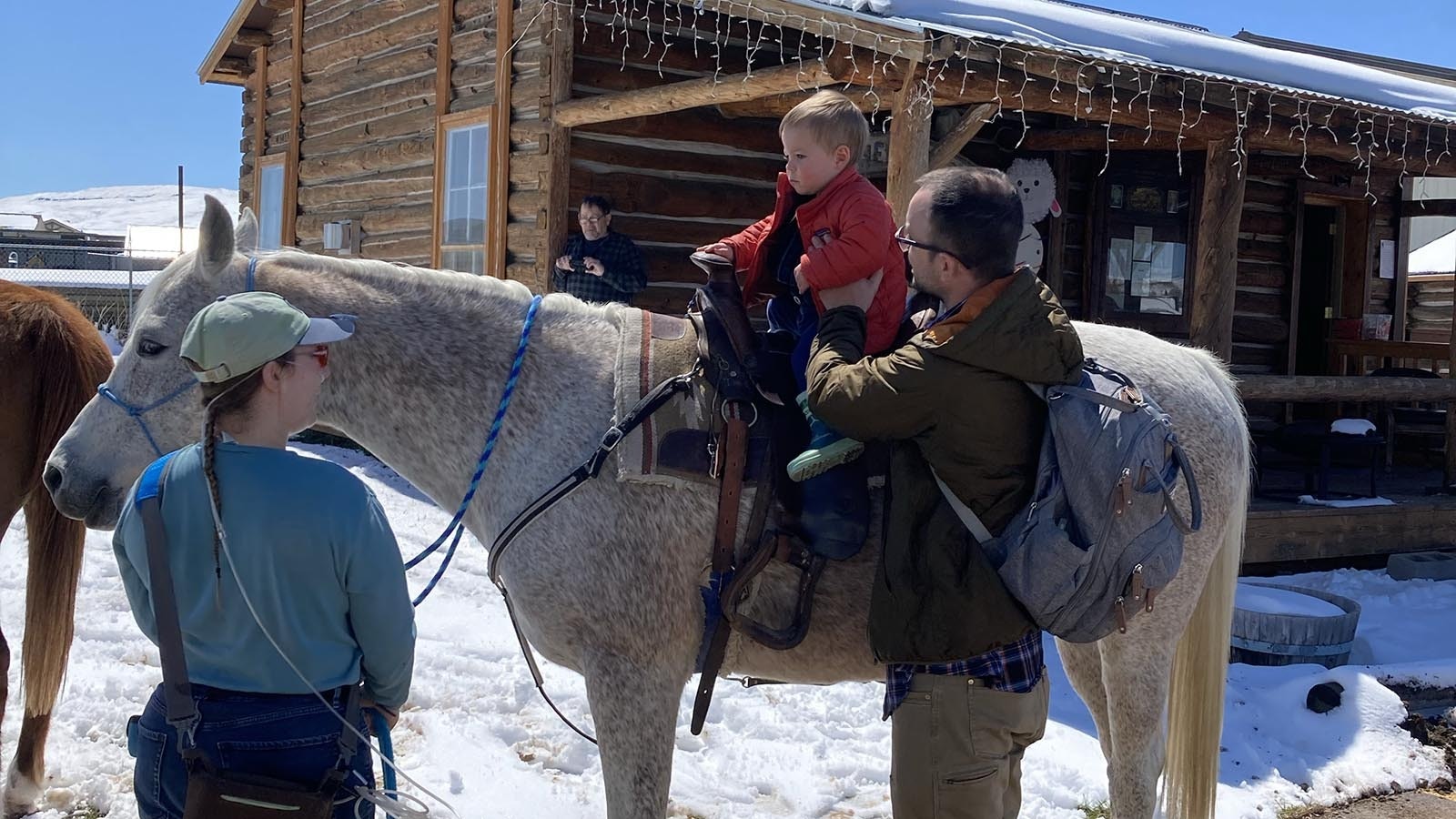 Austin Hawkins believes in doing research for his books by living life as big as possible. He is pictured here with his 20-month-old son, Arthur, who is his tagalong on all his outdoor adventures.