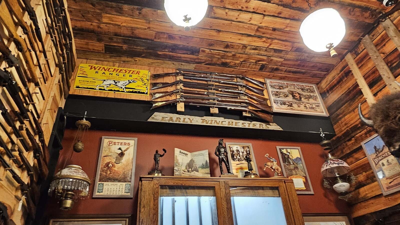 It's not all about cars for Frontier Auto Museum owner Jeff Wandler. He also displays a number of other antiques, including the Winchester rifles.