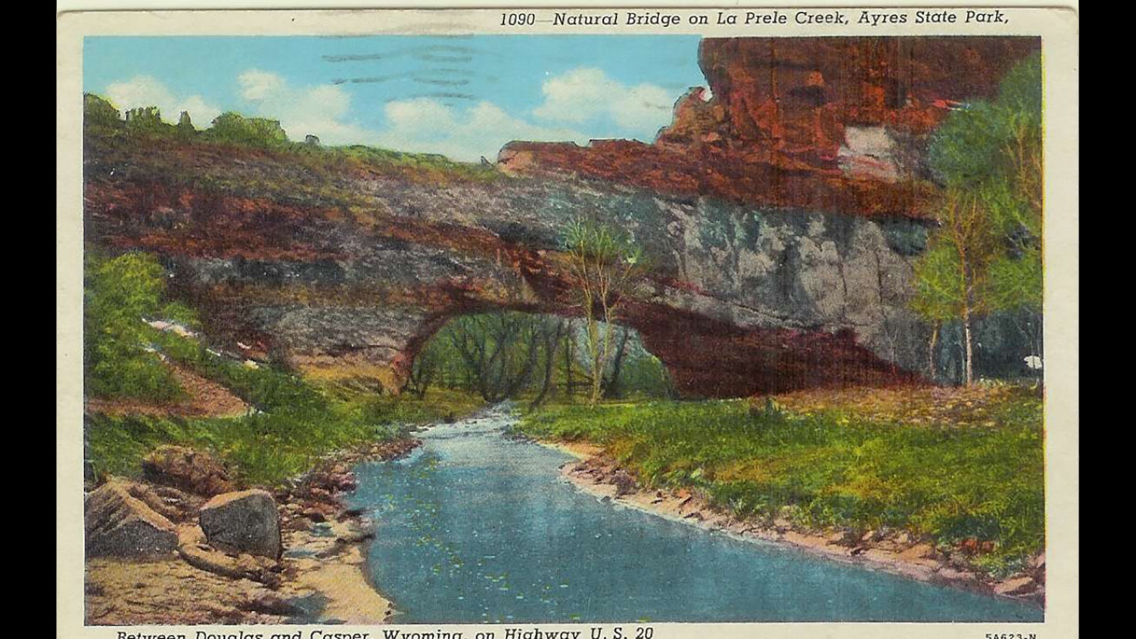 Ayres Natural Bridge postcard 12 17 23