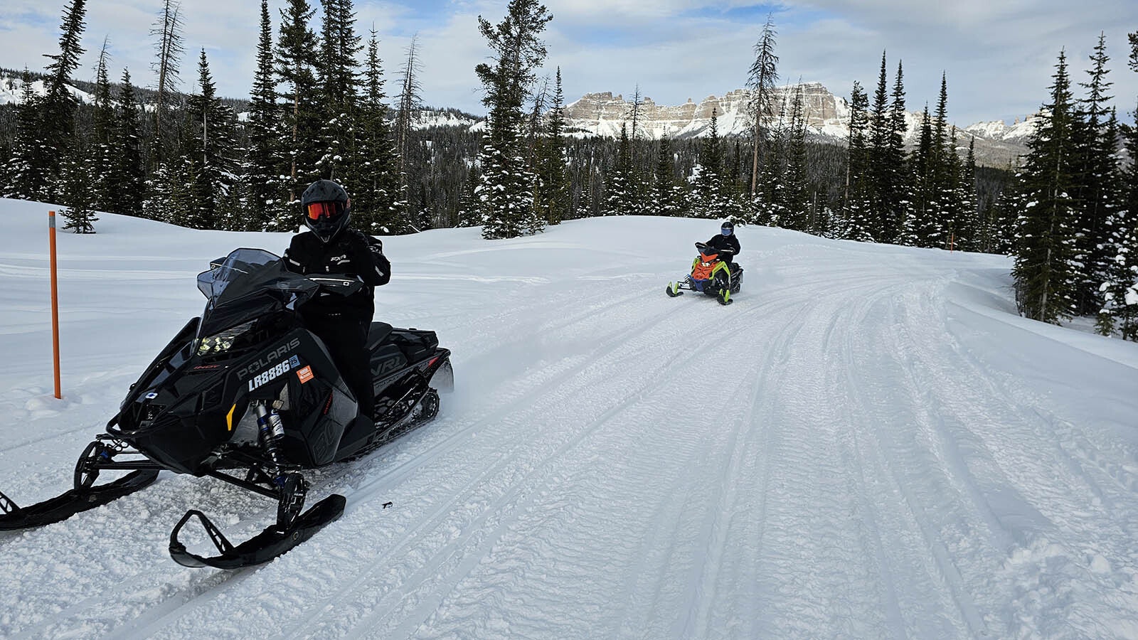 It's not uncommon to see other snowmobilers out on the groomed trails, but there are 700 miles of trails so its also easy to spread out and get away from everyone.