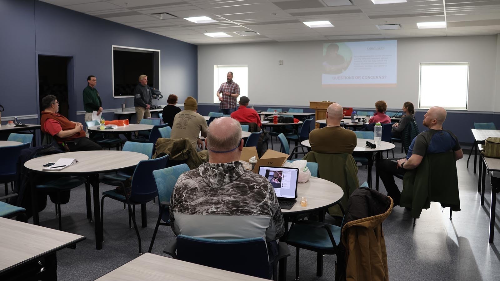 The Wyoming Patriot’s Backcountry Medicine Class in Bar Nunn focused on the importance of stopping the bleeding during an emergency situation.