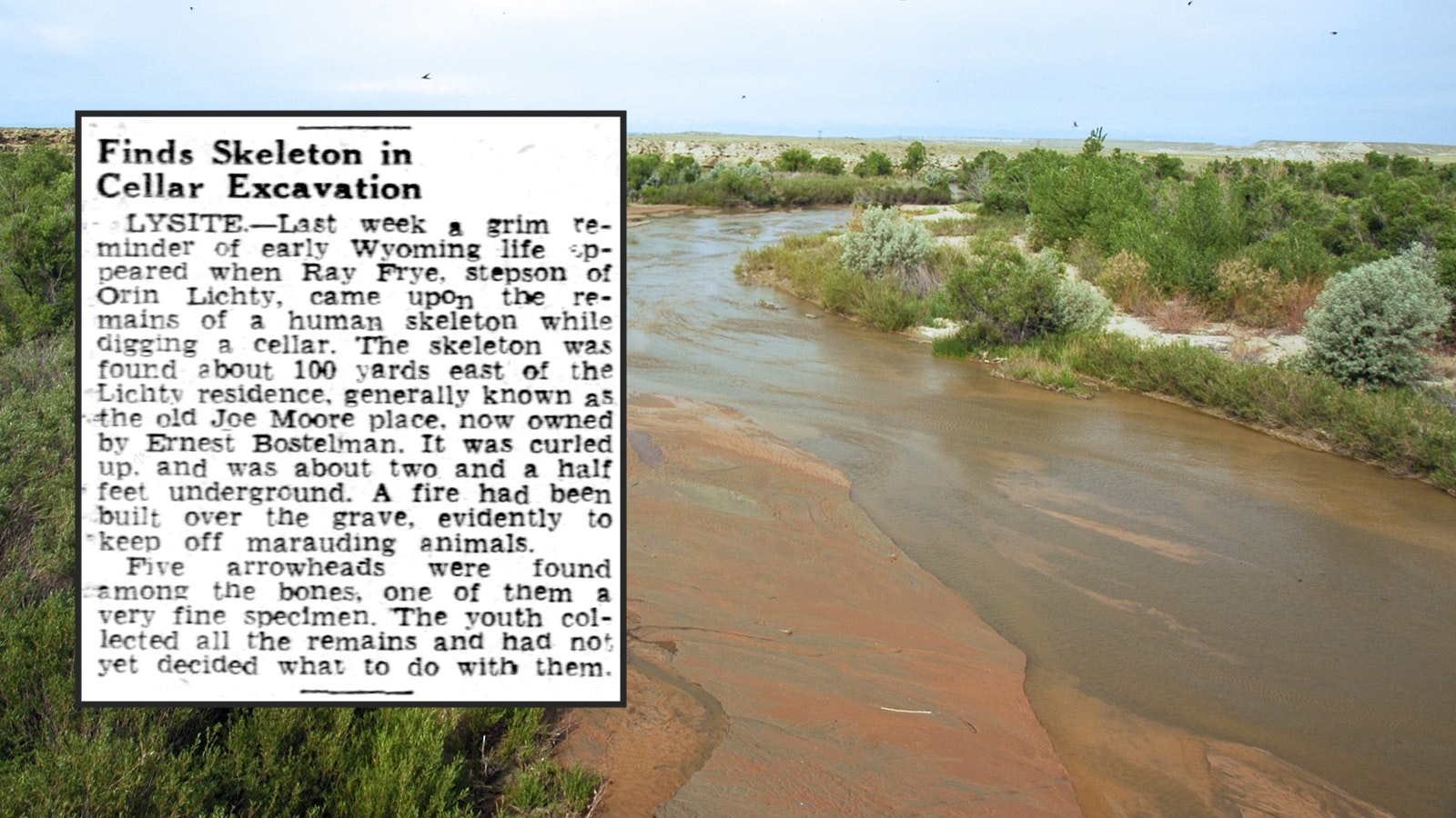 In 1940, a family digging a root cellar near Badwater Creek in Fremont County, Wyoming, discovered a human skeleton and awakened something that wailed at them from beneath the earth.