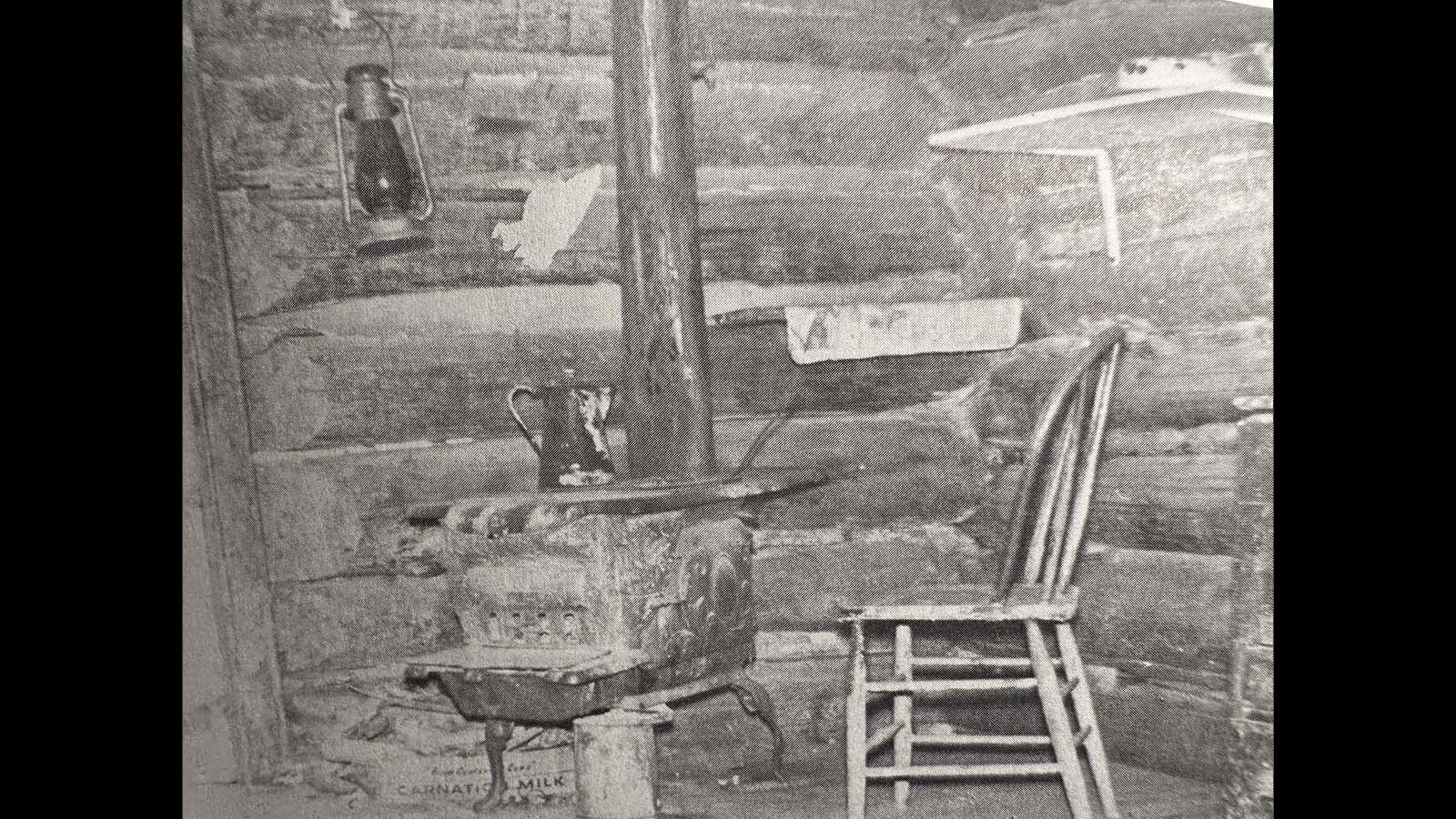 The Swaim cabin along the Badwater Creek in Wyoming was the scene of prospecting … and murder. When Jenson La Gaarde, known as the “Butting Dane,” broke down the door and shot one of the men inside, 70-year-old Charles Swaim fought back. The Butting Dane was crouched behind the stove next to the door when Swaim shot him.