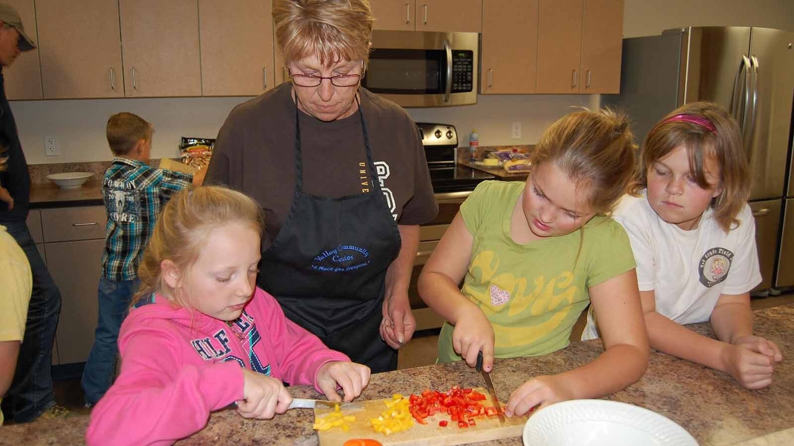 There's even a kitchen in the community center.