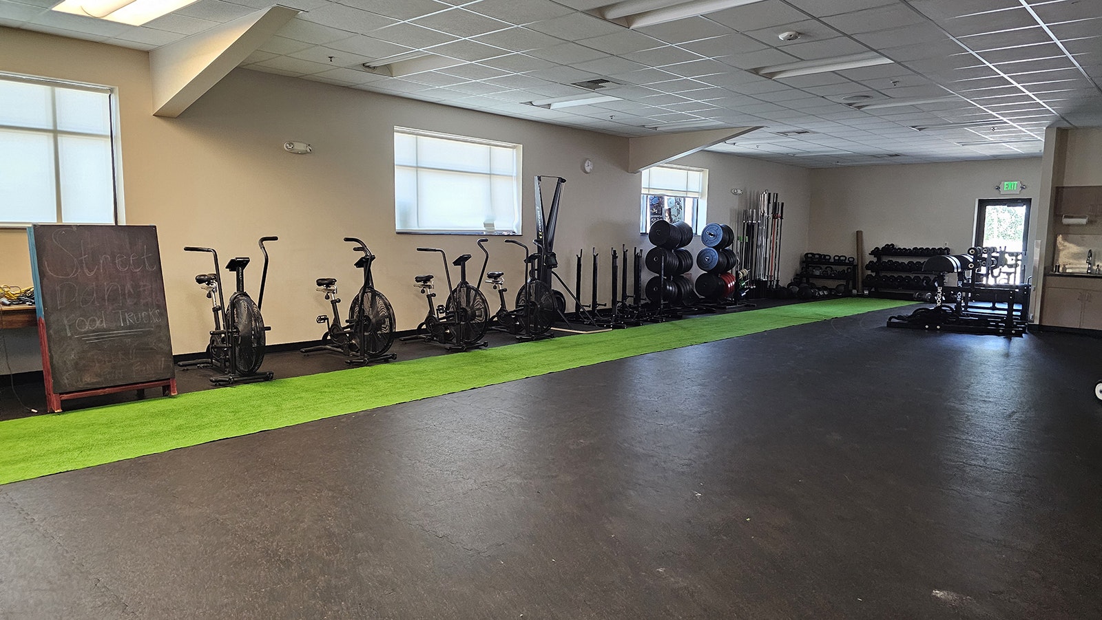 An open workout room at the Valley Community Center in Baggs.