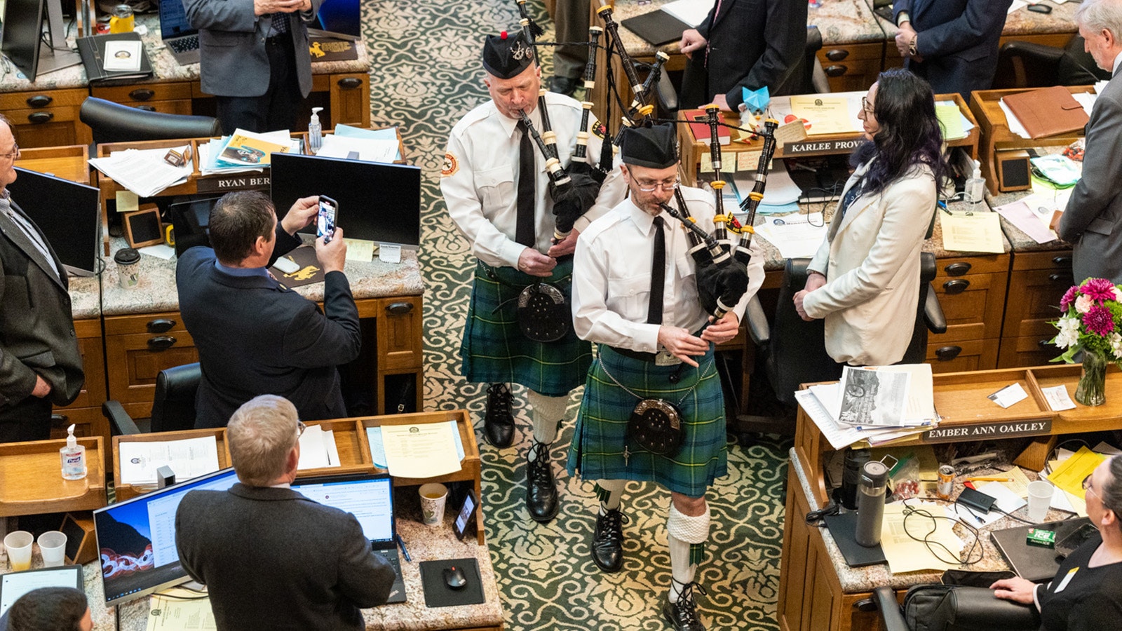 Bagpipers at Capitol 9 2 17 23