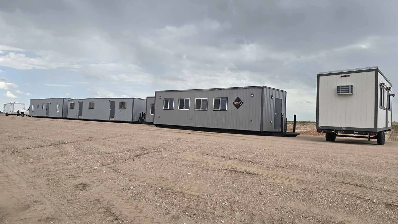 This cluster of temporary buildings will house jockeys and Wyoming Division of Gaming’s administrative offices, as well as a blood and urine testing facility.