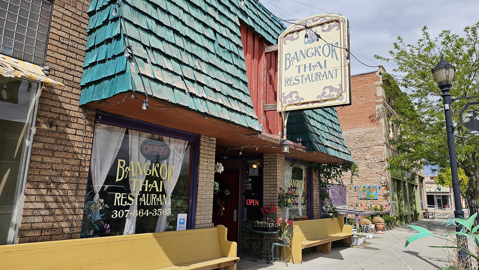 Exterior of Bangkok Thai in Thermopolis, which is run by two brothers form Thailand.