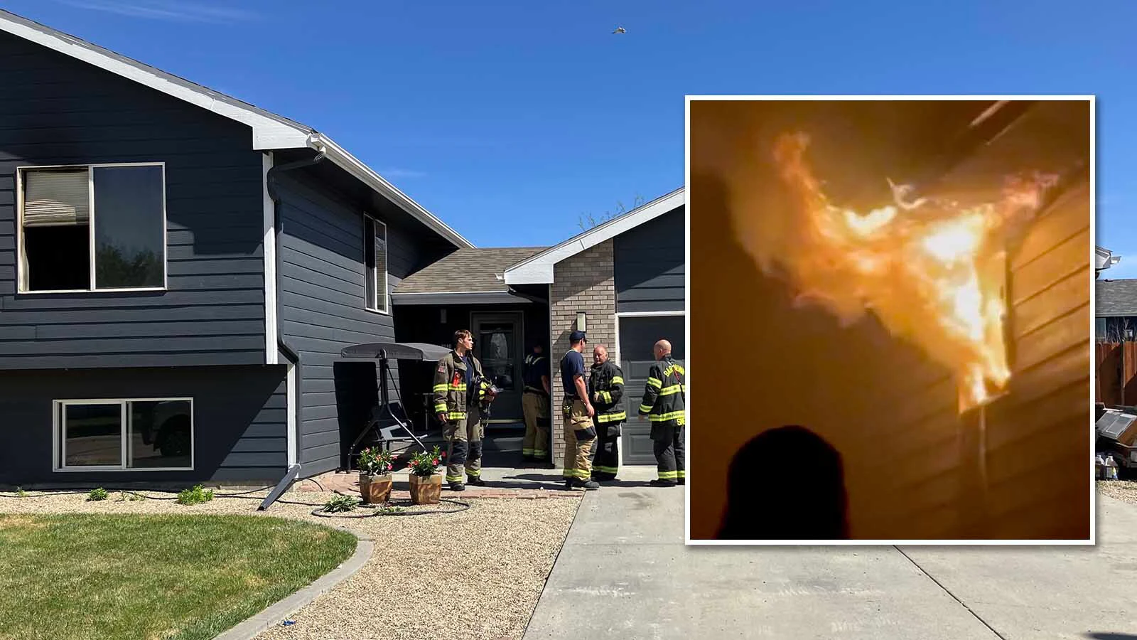 A Bar Nunn family’s kitchen was destroyed by fire and upper level of the home suffered extensive smoke damage after a late evening blaze. Four dogs were rescued by firefighters, but two of them died, the Mills Fire Chief reported.