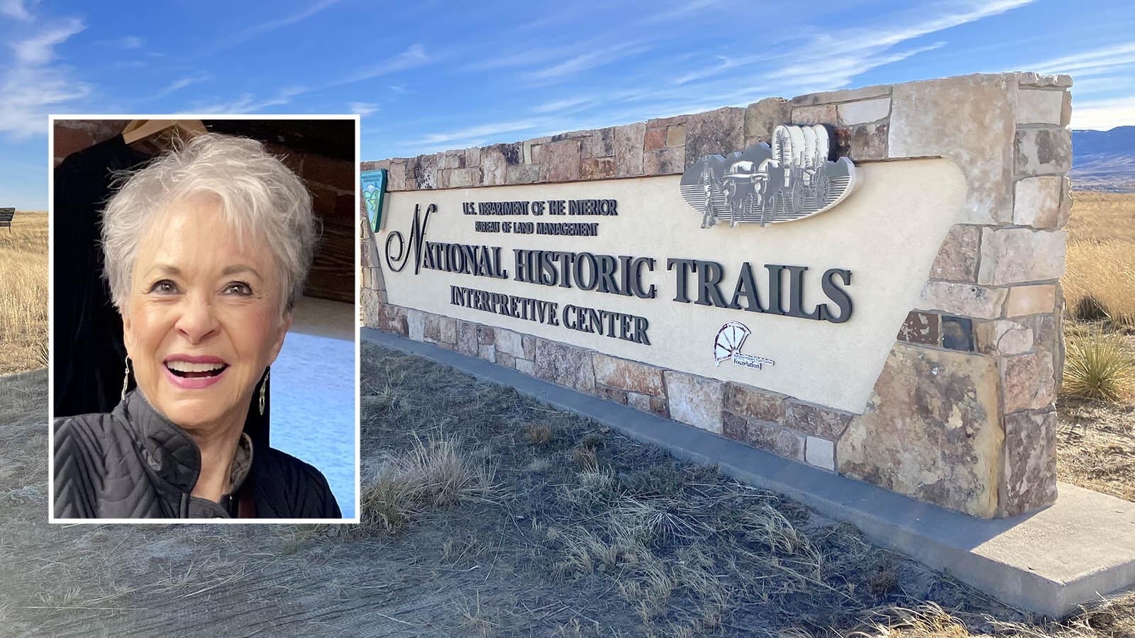 Former Wyoming congresswoman Barbara Cubin and the National Historic Trails Interpretive Center.