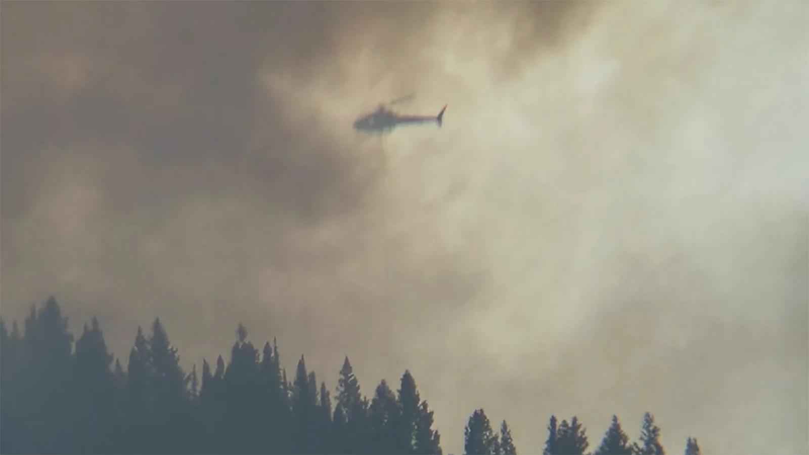 The Bare Fire burning southwest of Pinedale in the Bridger-Teton National Forest.