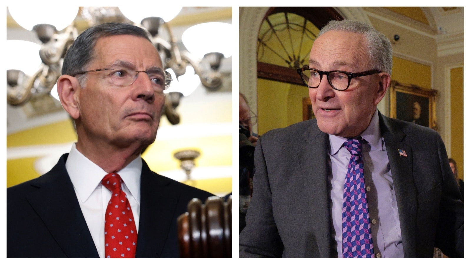 Sen. John Barrasso on Thursday said SNAP benefits cannot legally continue because of the government shutdown. Sen. Chuck Schumer disagreed, saying that President Trump is refusing to fund SNAP